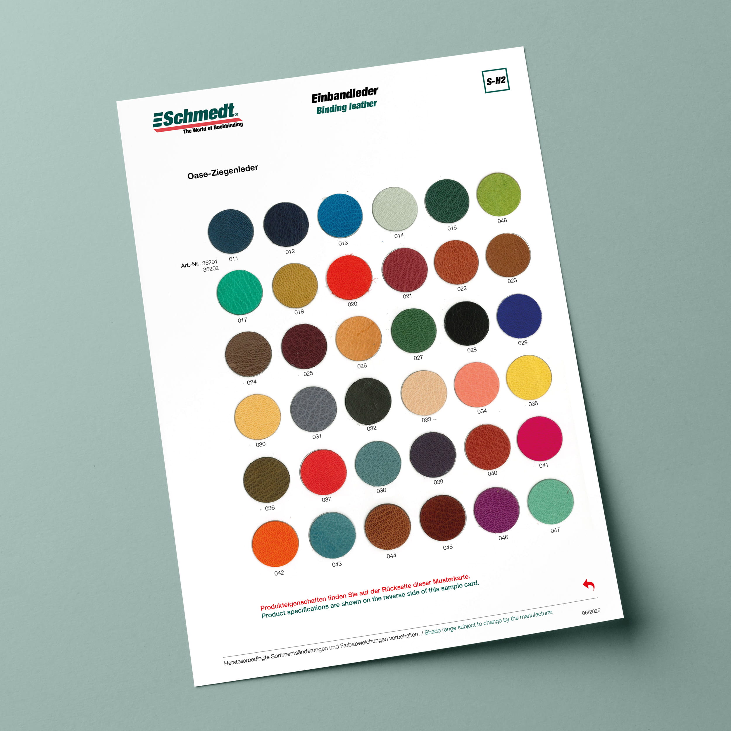 Goatskin Type "Oase" - full leather - tanned on pure vegetable basis (sumach etc.) - for producing high-quality books with a genuine leather... - image-2