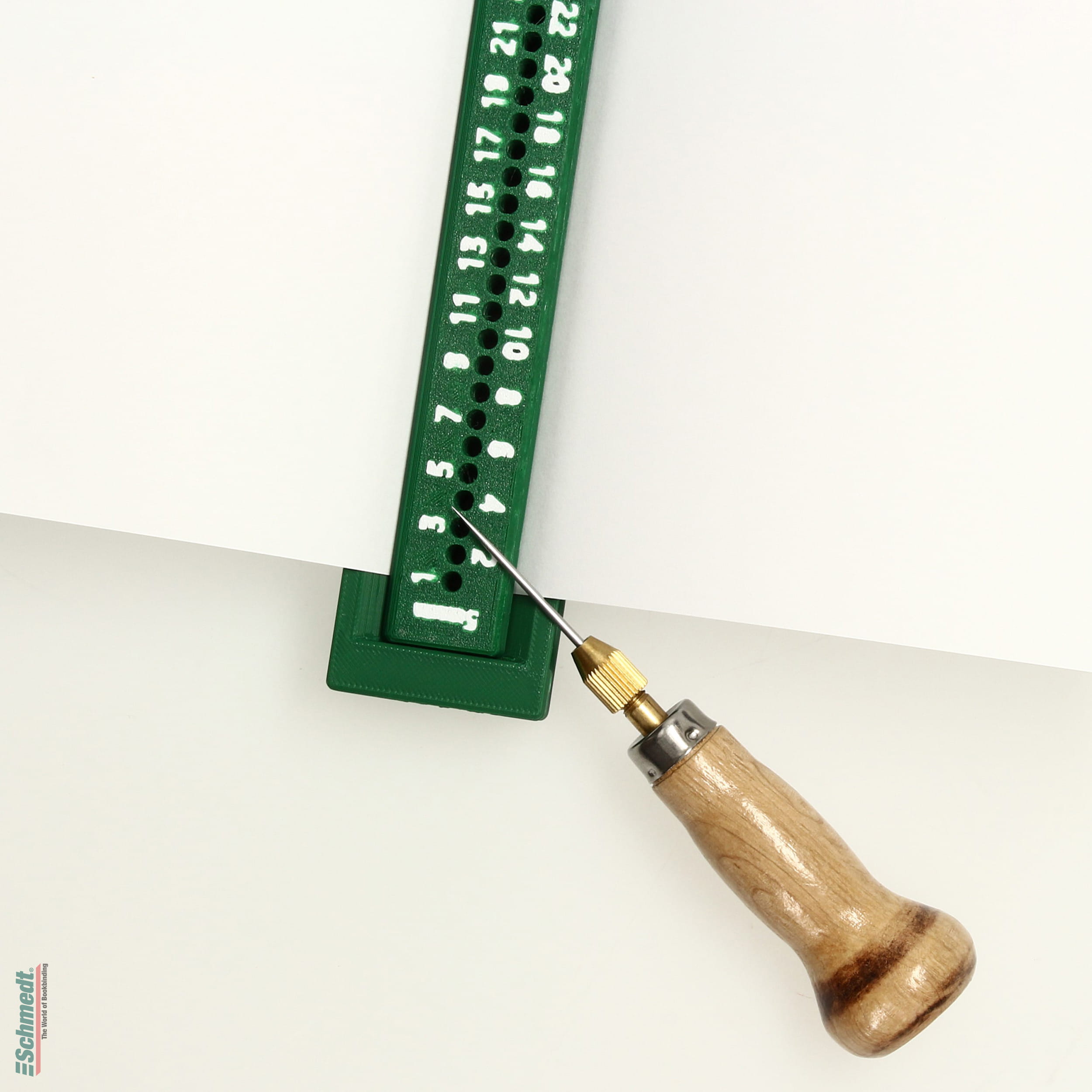 Pricking bar / Punching cradle "Standard" - Length (in mm) 400 - for easy and even pricking of paper layers before manual sewing.... - image-4