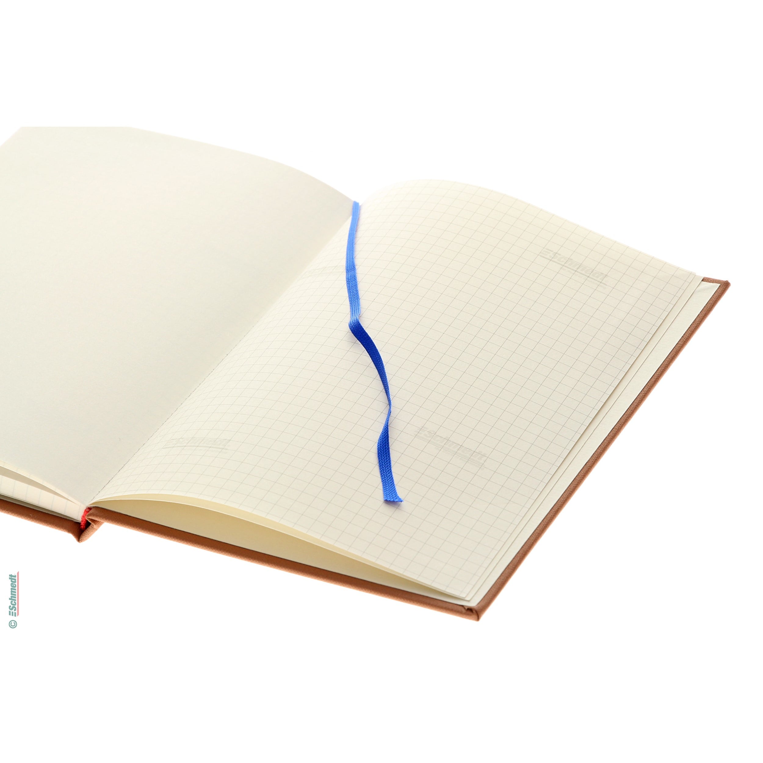 Ruban signet (marque-page) - Couleur 003 - bleu - Largeur (en mm) env. 4 - 5 - Longueur de rouleau (en m) 100 - est fixé à la tête d'un livr...