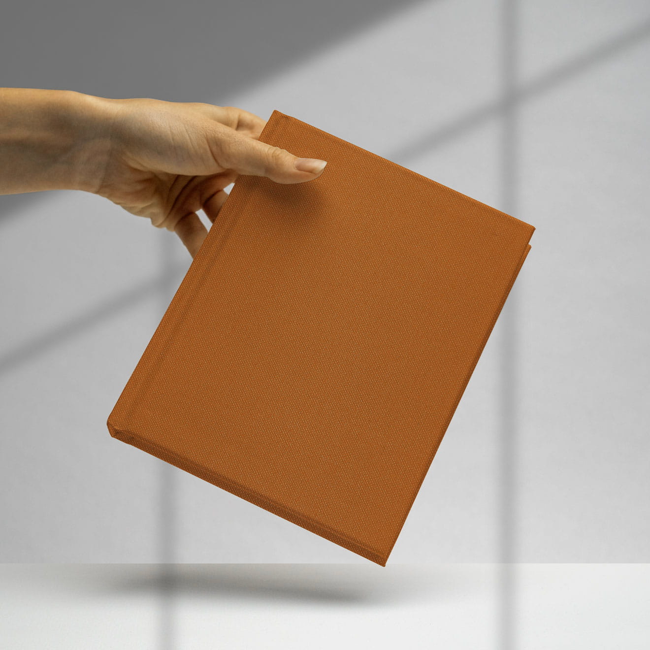 English Buckram • high-quality book cloth - Colour 572 - light brown - for library books, book covers, menus, diaries, notebooks, file folde... - image-3