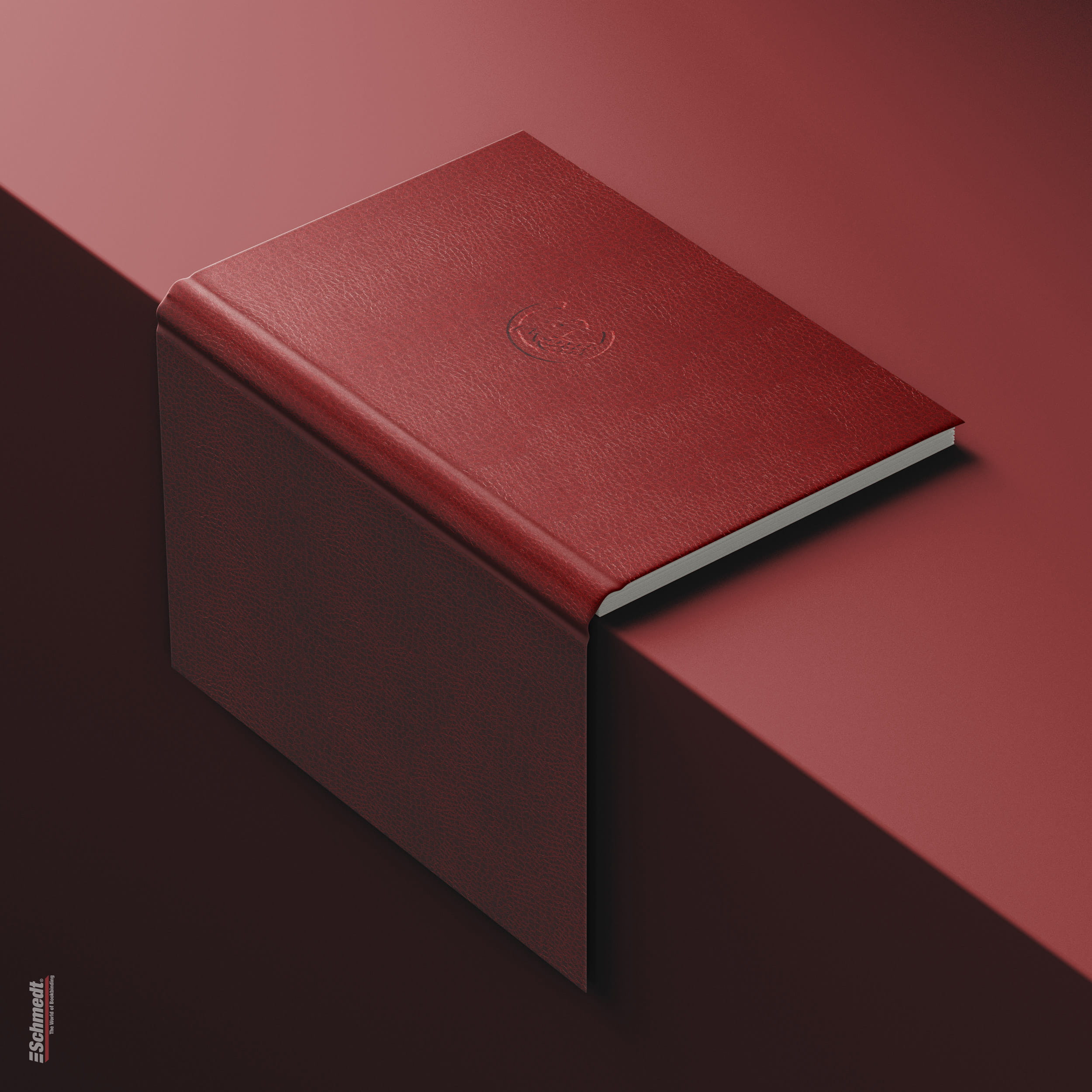 Chimera • Faux leather paper - Colour 159  - crimson - cover paper for books, files, folders, boxes, cases, packagings etc.... - image-1