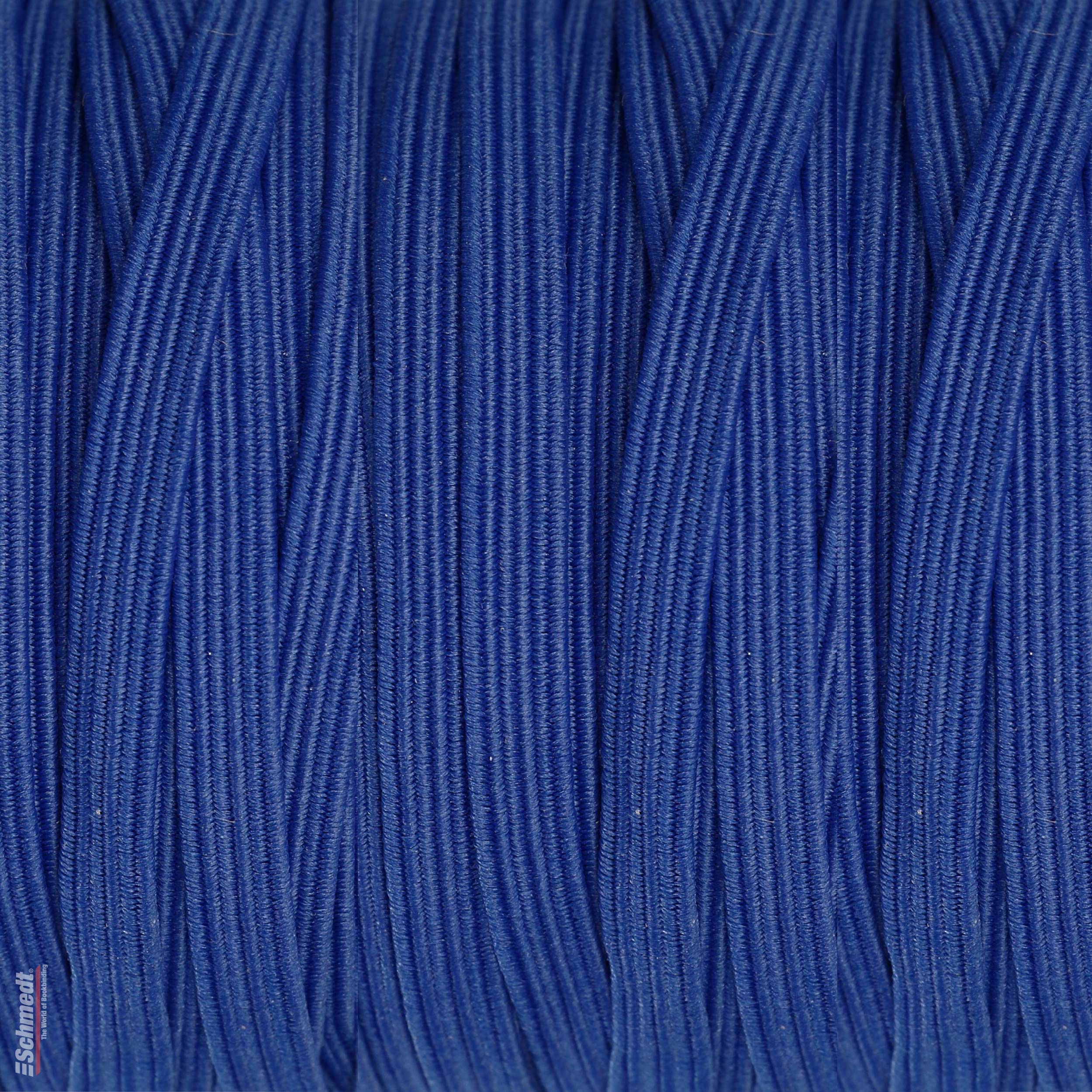 Gummilitze, flach • ca. 5,5 mm breit - Farbe 005 - mittelblau - Rollenlänge (in m) 100 - Kann mit Metallsplinten (Art. 5390-99X) oder mit Me... - Bild-3