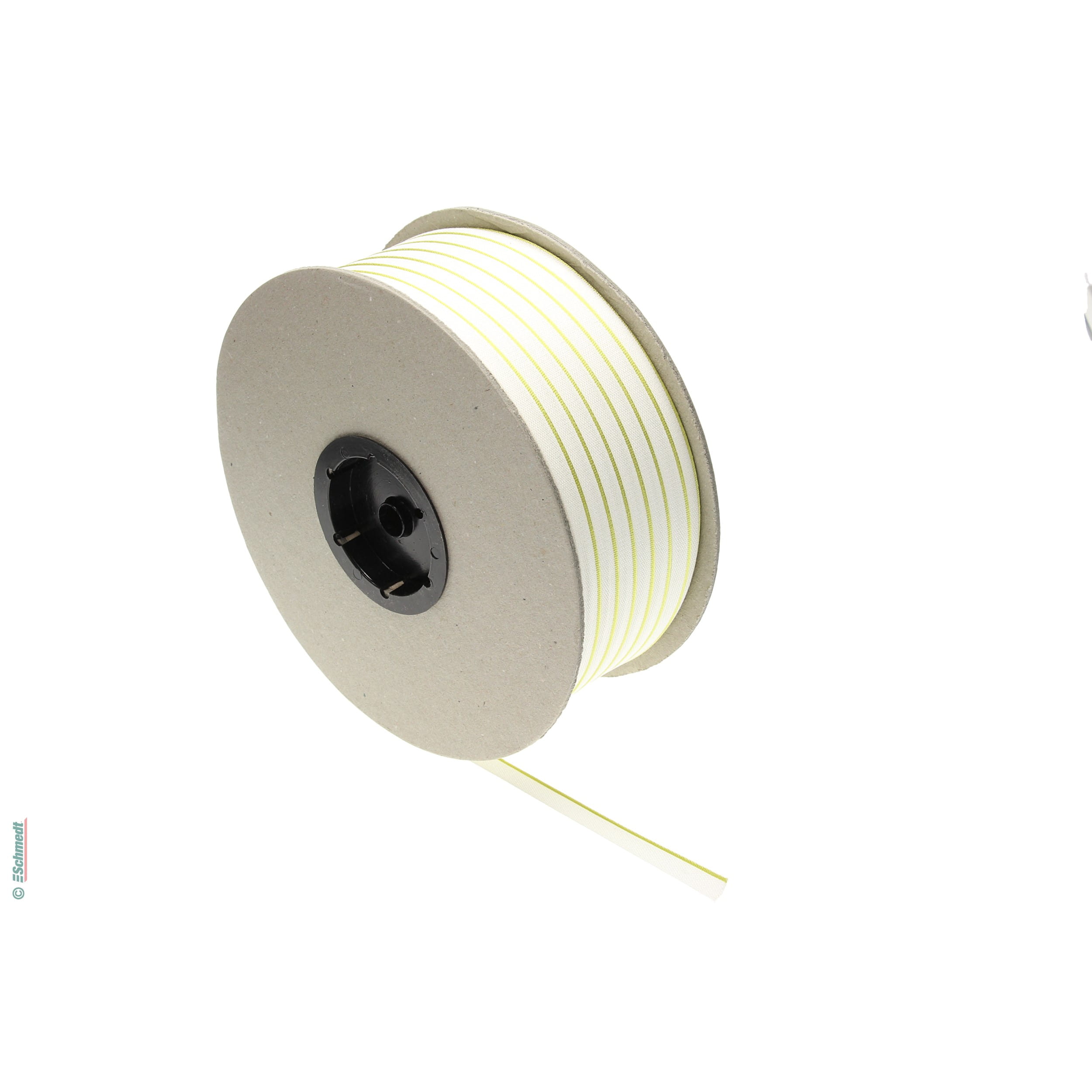 Kapitalband - Premiumqualität - Farbe 614 - gelbgrün - Rollenlänge (in m) 500 - Farbiges Band, auch Kopfband genannt, das bei Hardcover-Büch...