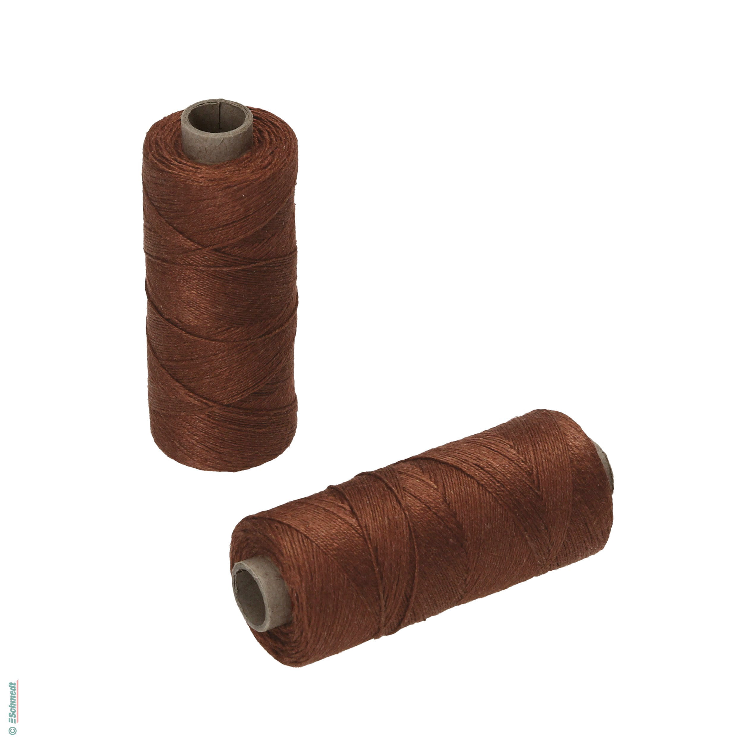 Hilo para coser a mano | de colores - Tamaño 18/3 - aprox. 0,55 mm - Color 56 - marrón oscuro - para el cosido con hilo manual...