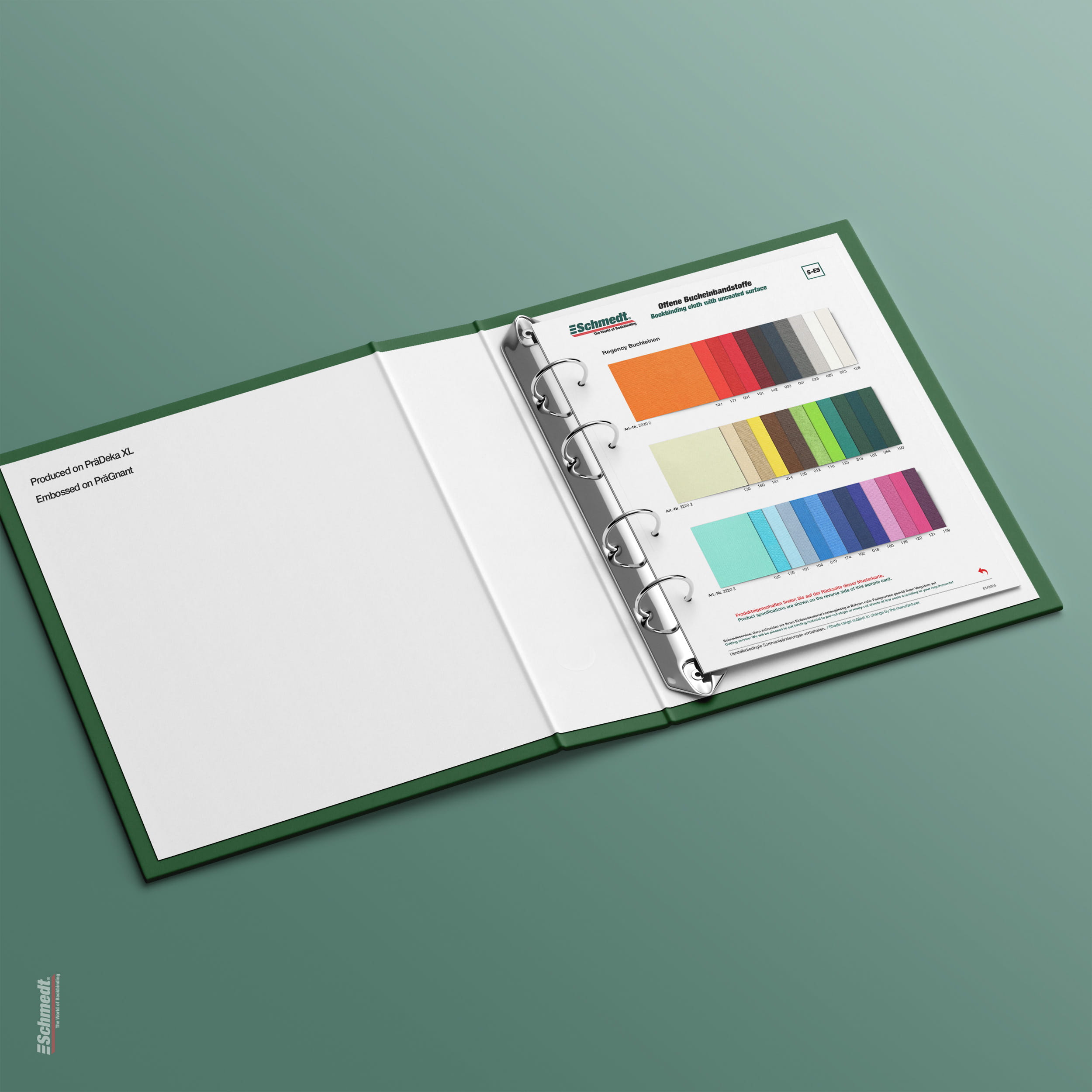 Sample card Regency - Type S-E5 uncoated binding cloth... - image-1