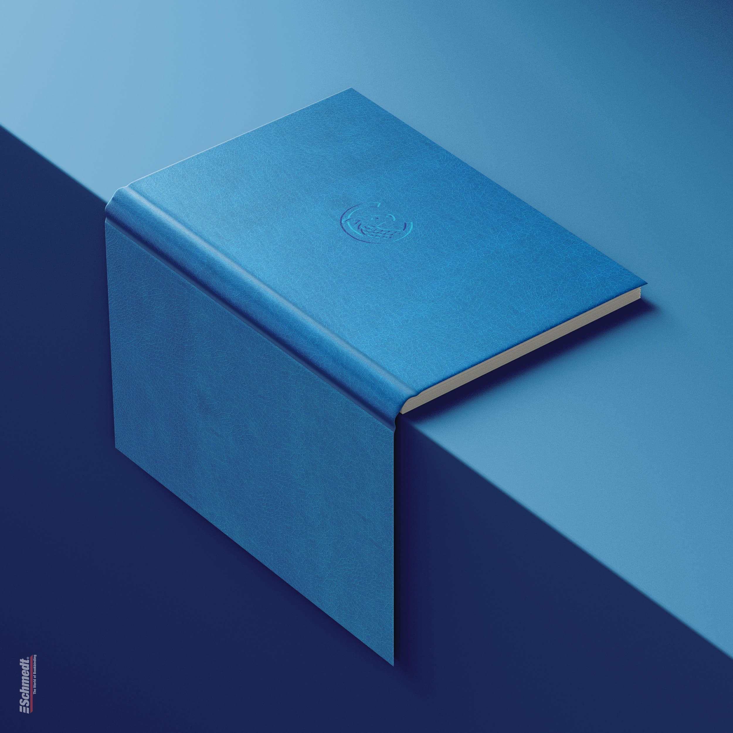 Chimera • Faux leather paper - Colour 037 - sky blue - cover paper for books, files, folders, boxes, cases, packagings etc.... - image-1