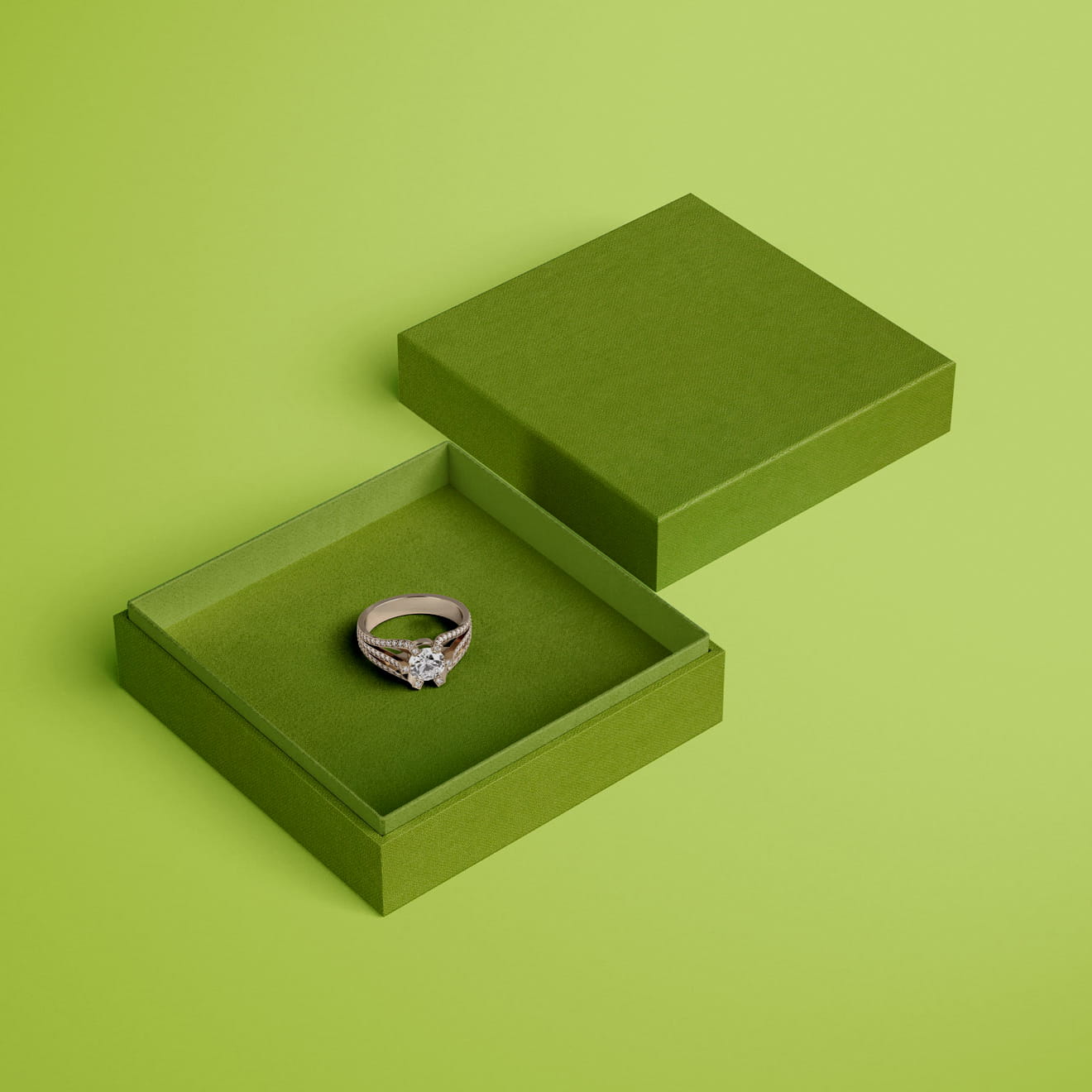 Englisch Buckram | Bibliotheksleinen - Farbe 556 - moosgrün - Anwendungen: für Bucheinbände, Bibliotheksbände, Speisekarten, Notizbücher, Or... - Bild-1