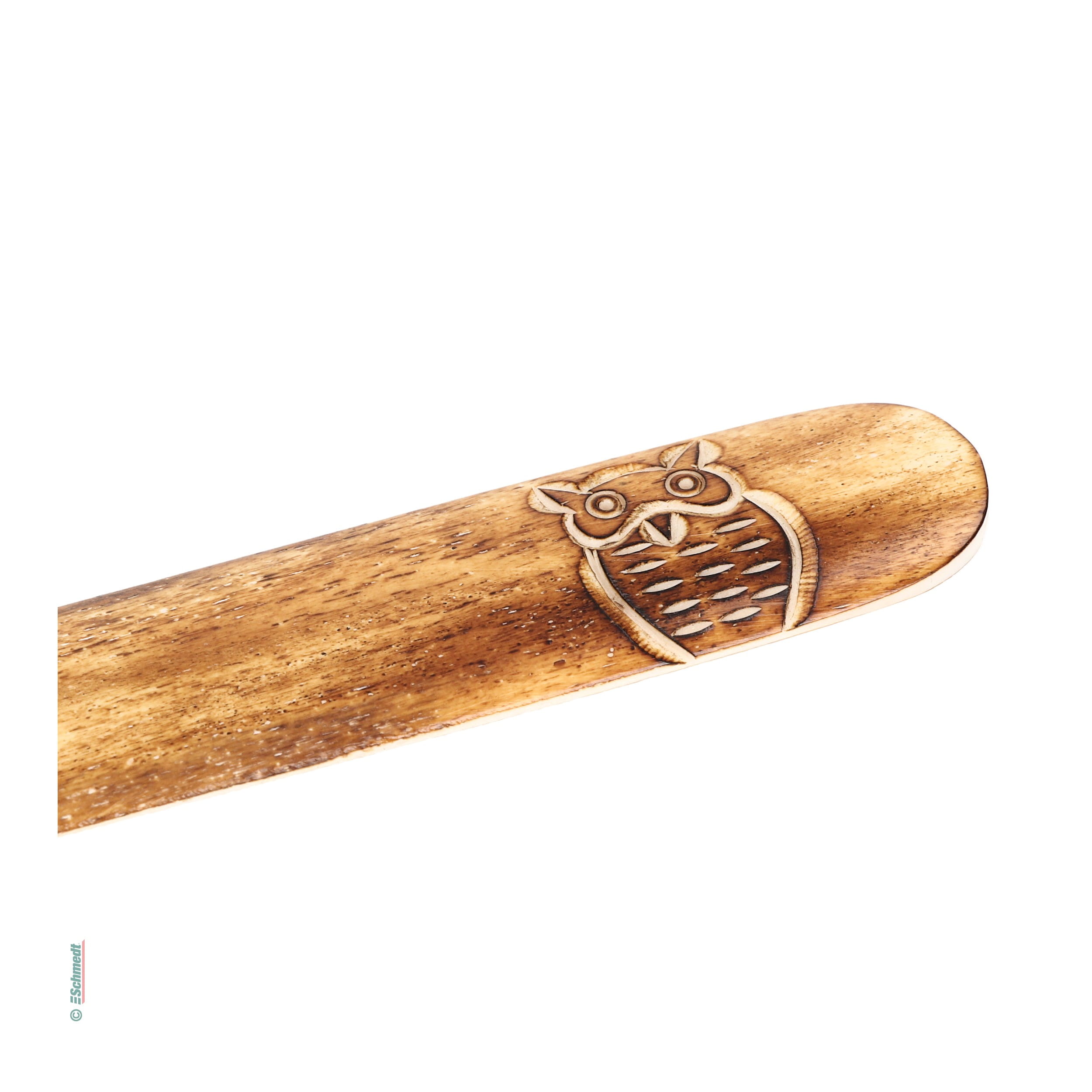 Plegadera, redondeada, adornada - Diseño 1 - Búho - herramienta esencial para cualquier encuadernador y restaurador para conseguir cantos (p... - imagen-1