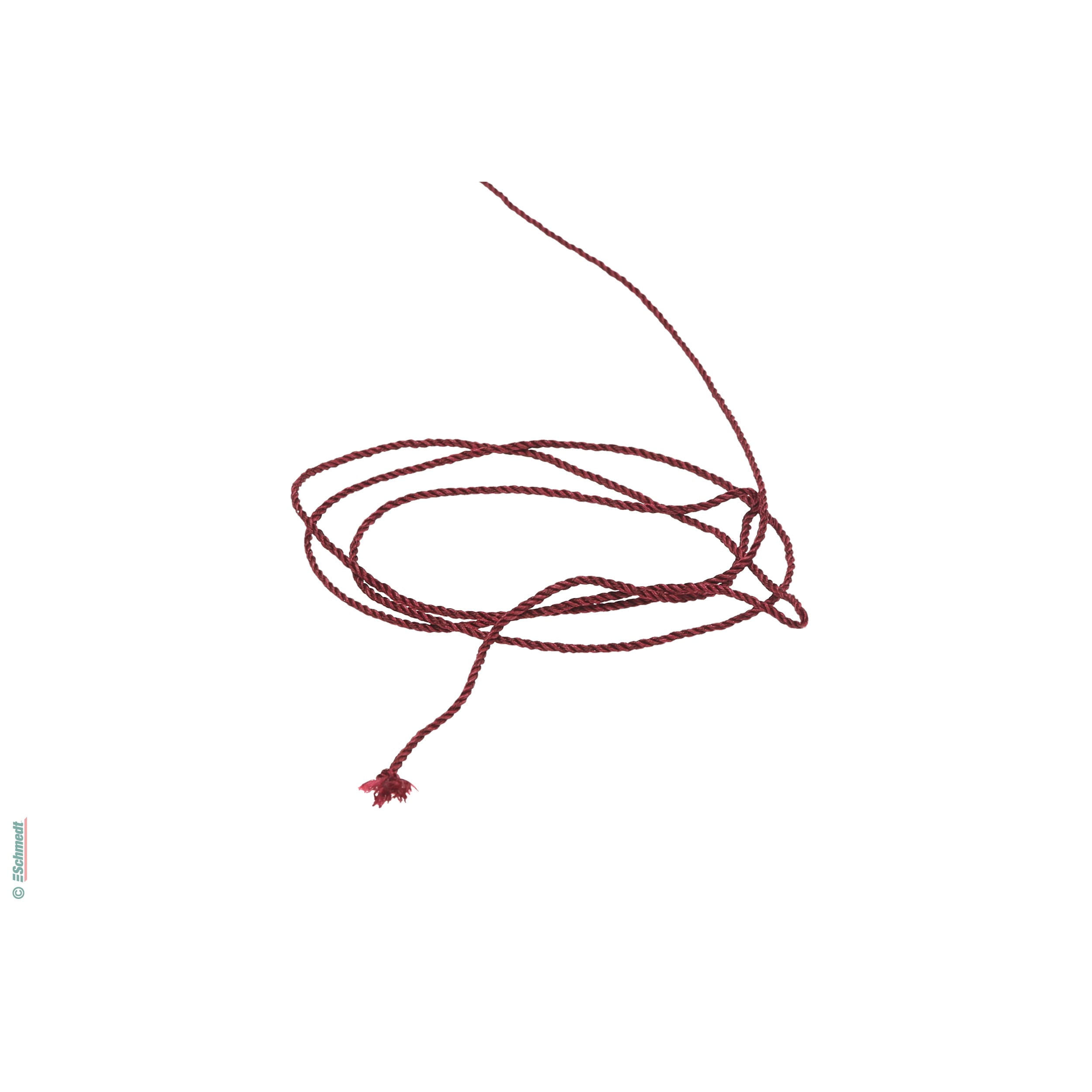 Satin cord, thick - Length: 100 mts - Colour 009 - burgundy...