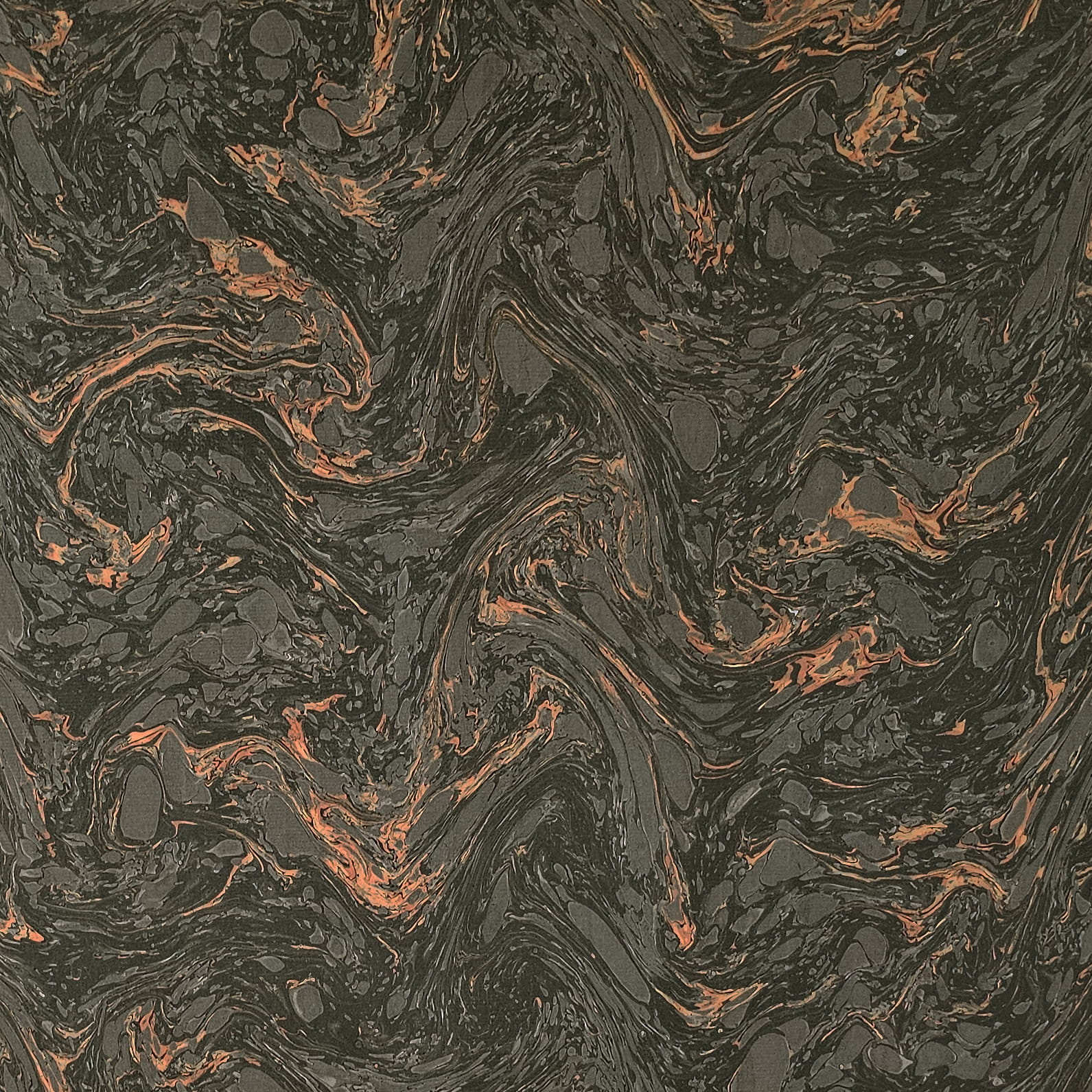 Französisches Marmorpapier - Farbe 062 - schwarz/gelb - Beziehen von Bucheinbänden, Kästen, Schachteln oder für Bastelarbeiten...