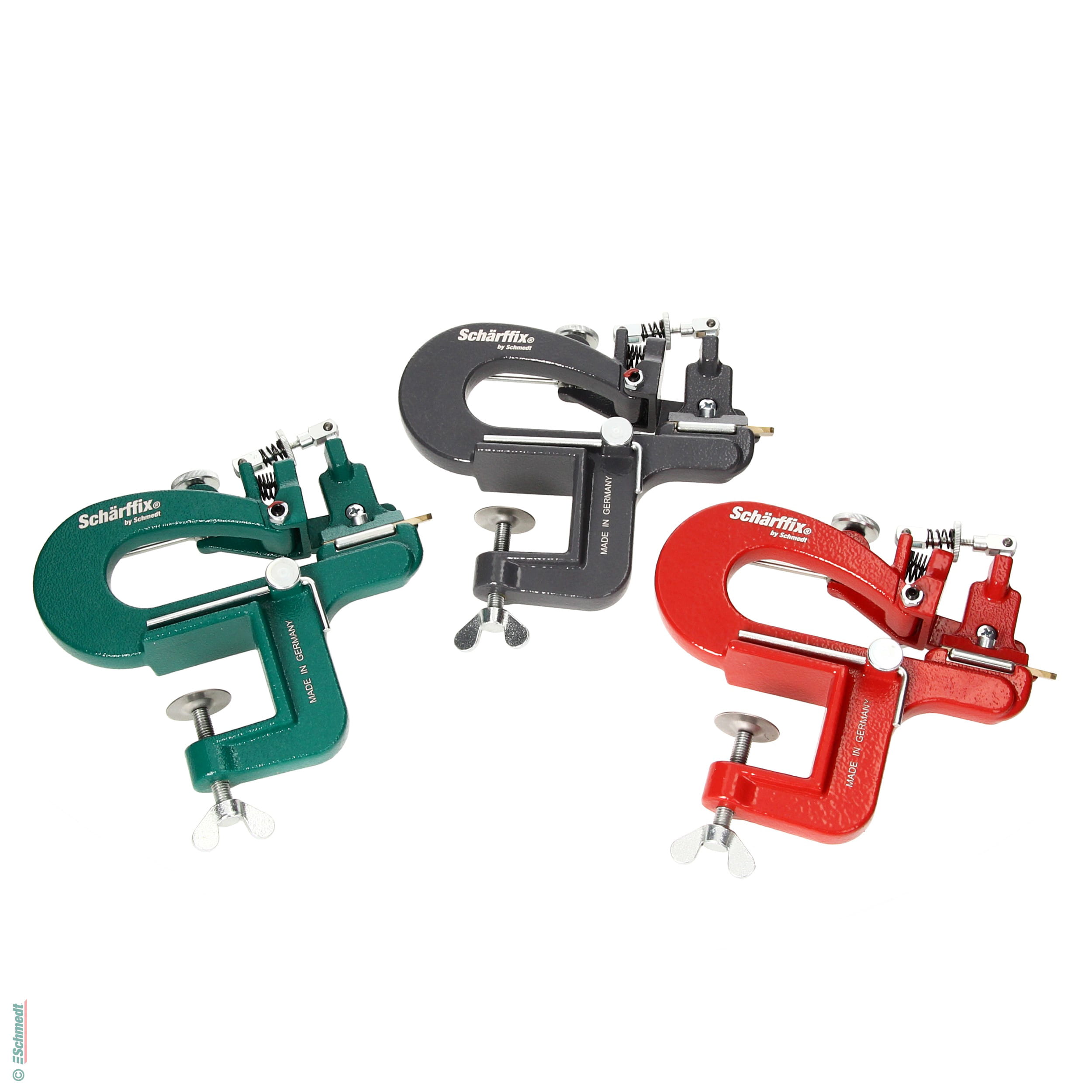 Schärffix® leather paring device, skiving tool - to be fixed to the worktop - With this device, leather may easily be pared / skived (thinne... - image-1