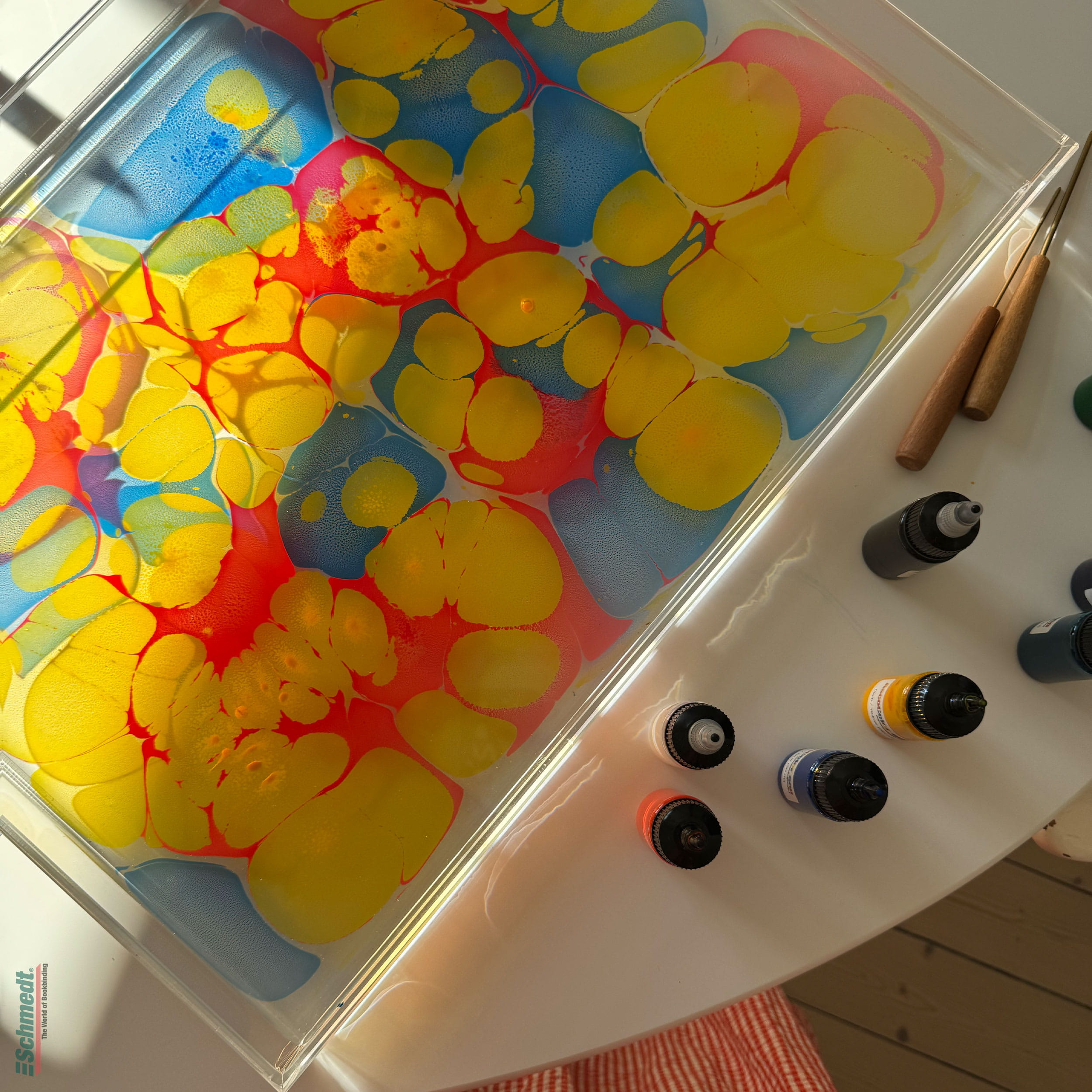 AscoColor eco - set of marbling dyes - Water-based dyes with organic pigments - In contrast to the classic oil- and turpentine-based dyes, t... - image-5