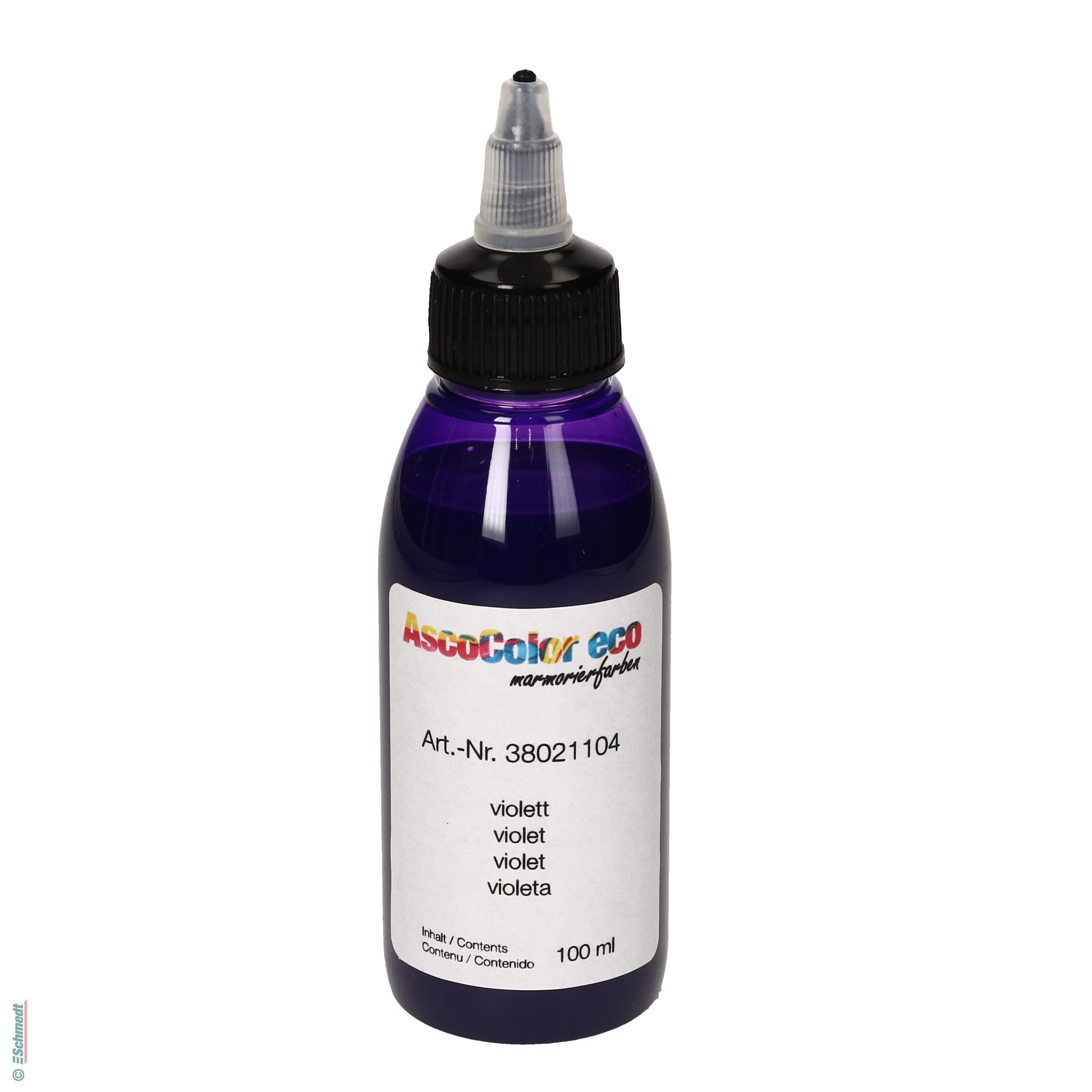 AscoColor eco - Marbling dye - Colour 104 - violet - Contents Bottle / 100 ml - to produce marbled papers

Please shake the dyes vigorousl...