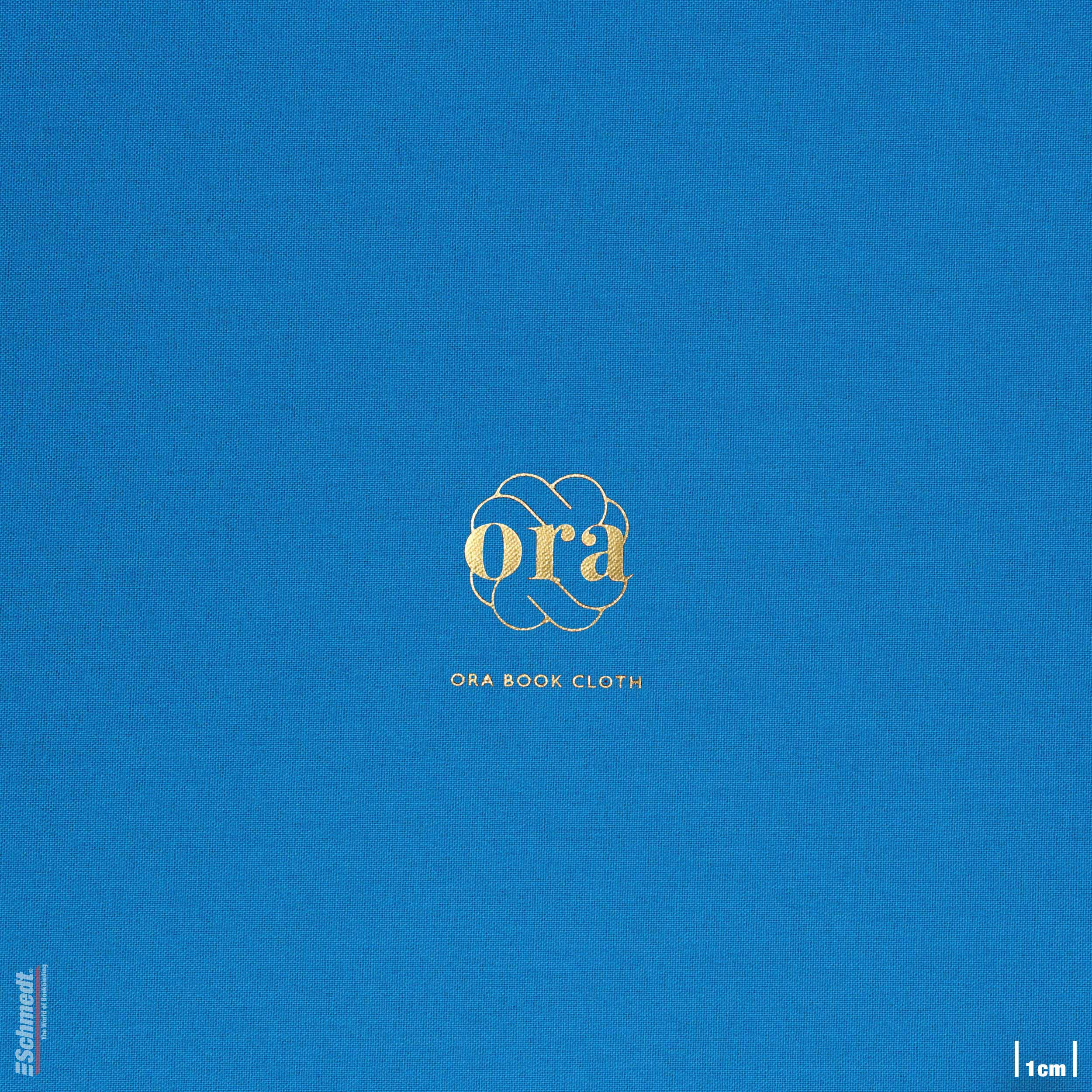 Ora • Buchleinen - Farbe 023 - mittelblau - Anwendungen: für Bucheinbände, Notizbücher, Ordner, Mappen, Schuber, Kästen, Schachteln, Etuis, ... - Bild-1