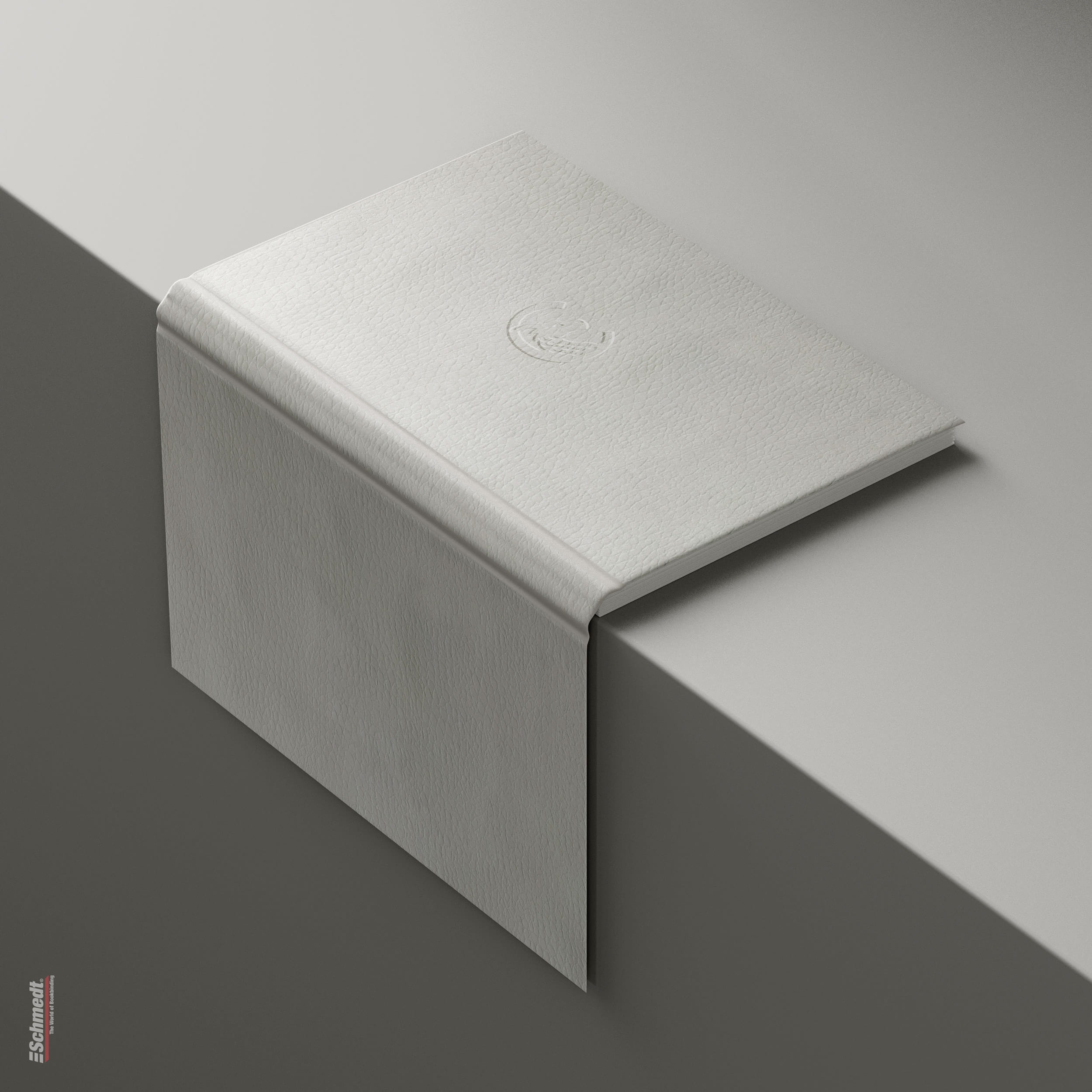 Chimera • Faux leather paper - Colour 110 - white - cover paper for books, files, folders, boxes, cases, packagings etc.... - image-1