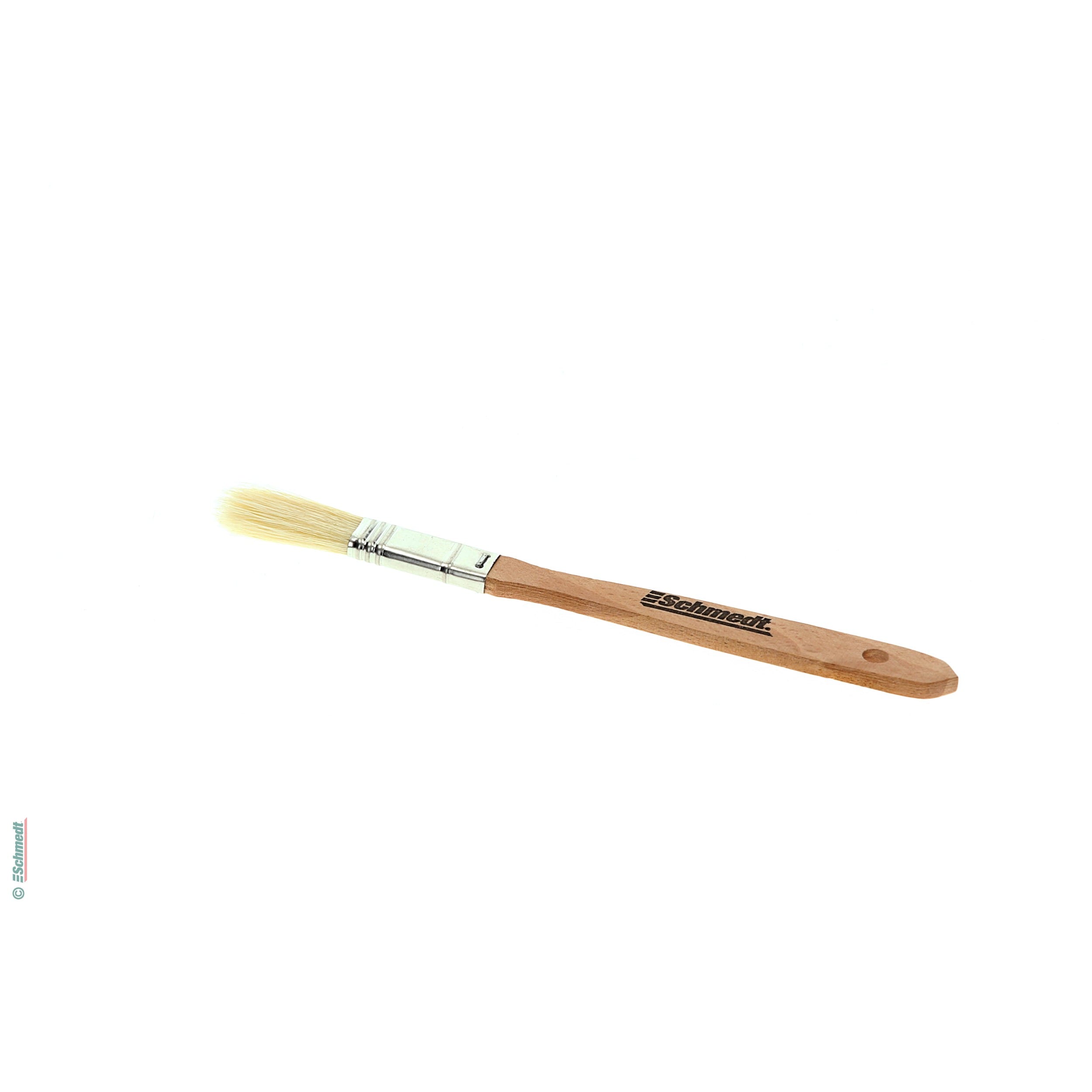 Flat brush with tin ferrule - Size 0.5" - Width (in mm) 13 - applying dyes or pigments, wide versions especially for priming and varnishing...