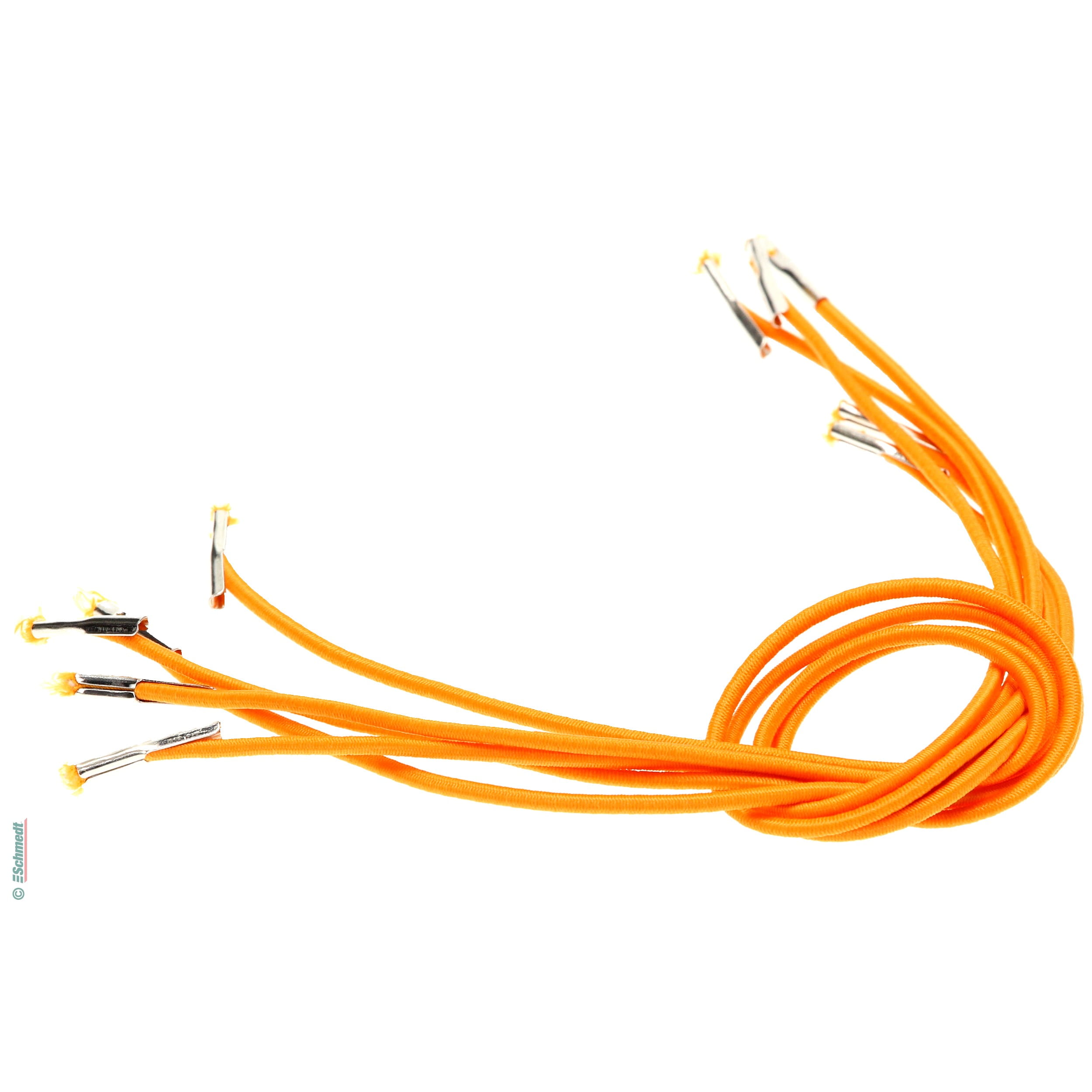 Ficelle élastique avec goupilles métalliques - Couleur 003 - orange - pour fermer livres, agendas, chemises, , classeurs, menus, etc....