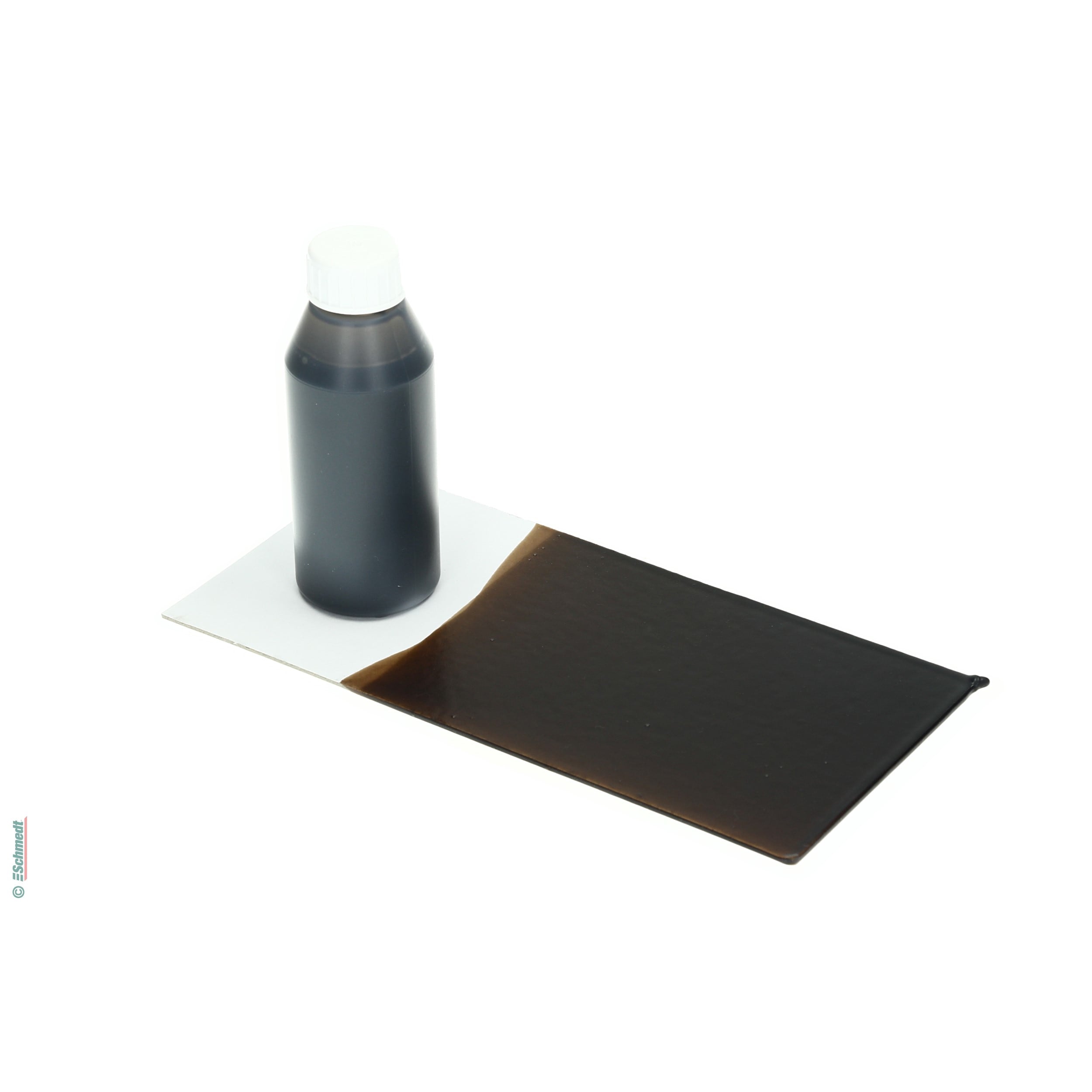 Leimfarbe - Farbe dunkelbraun - Gebindegröße Flasche / 100 ml - Einfärben von Dispersionsklebstoffen wie z. B. Blockleim oder Klebebindeleim... - Bild-1