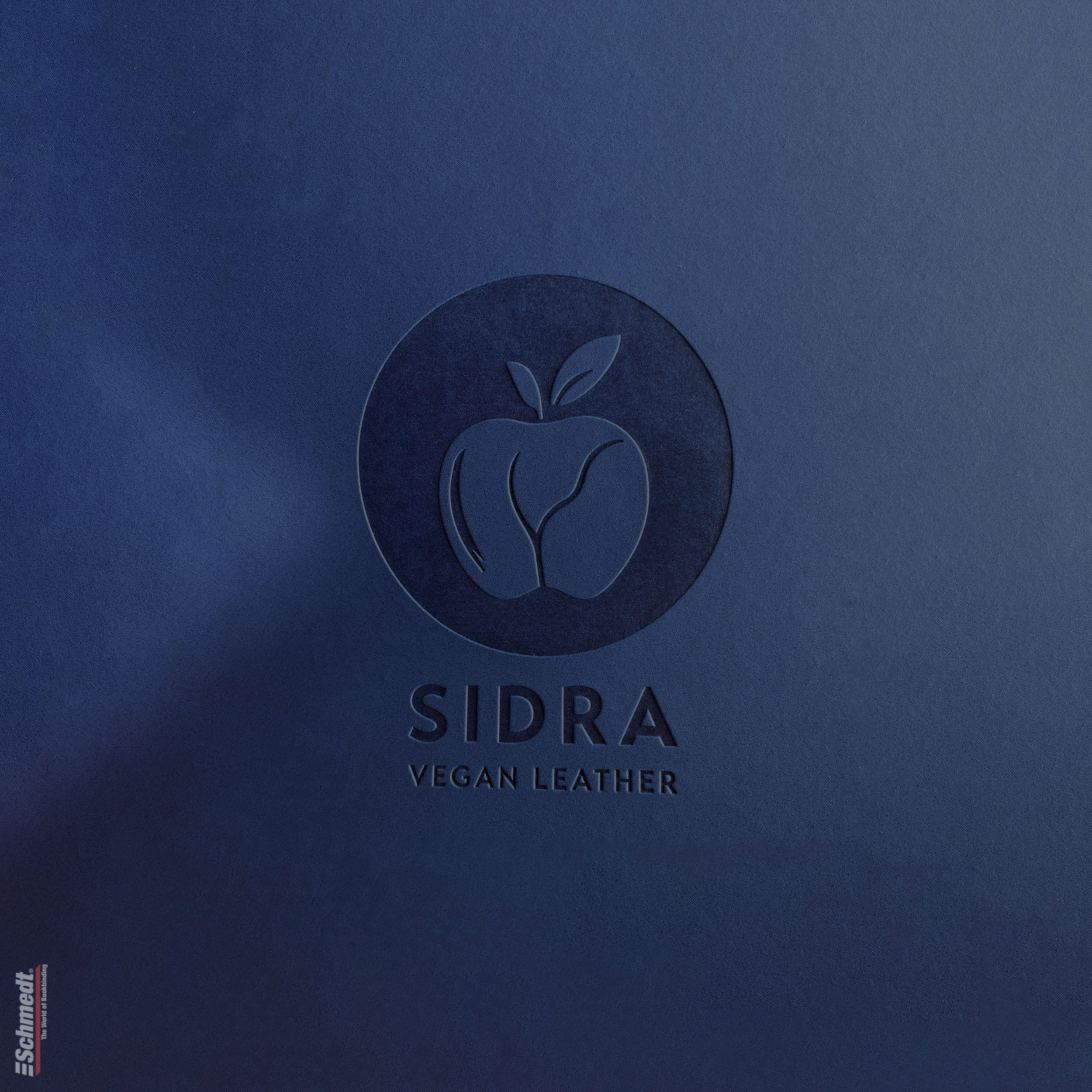 Sidra • Apple leather - Colour 011 - dark blue - for high quality books, photo books, albums, menus, boxes etc.... - image-2