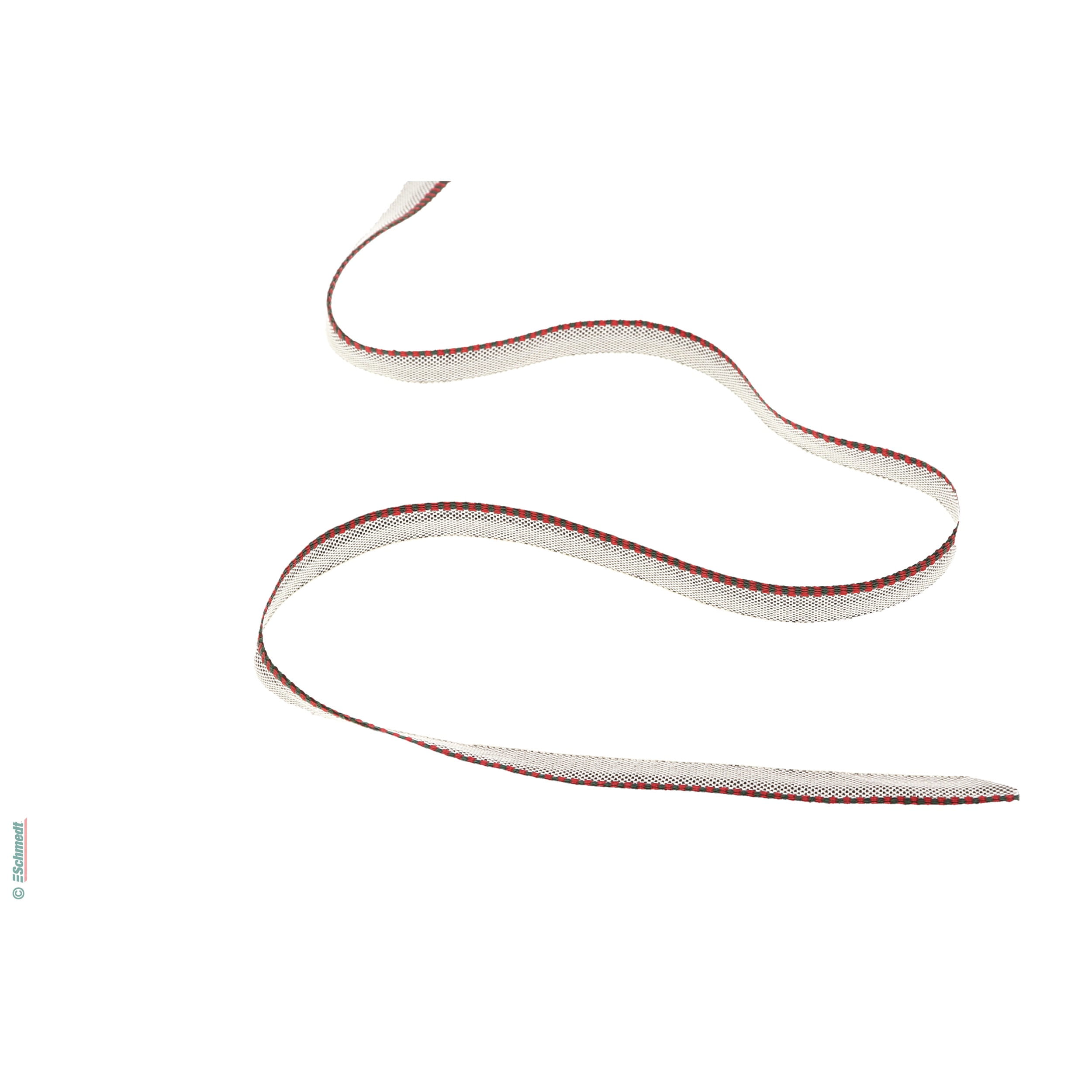 Headband - standard quality - Colour 006 - red/green - Roll length (in m) 100 - coloured band attached to hardcover books at the top and bot...