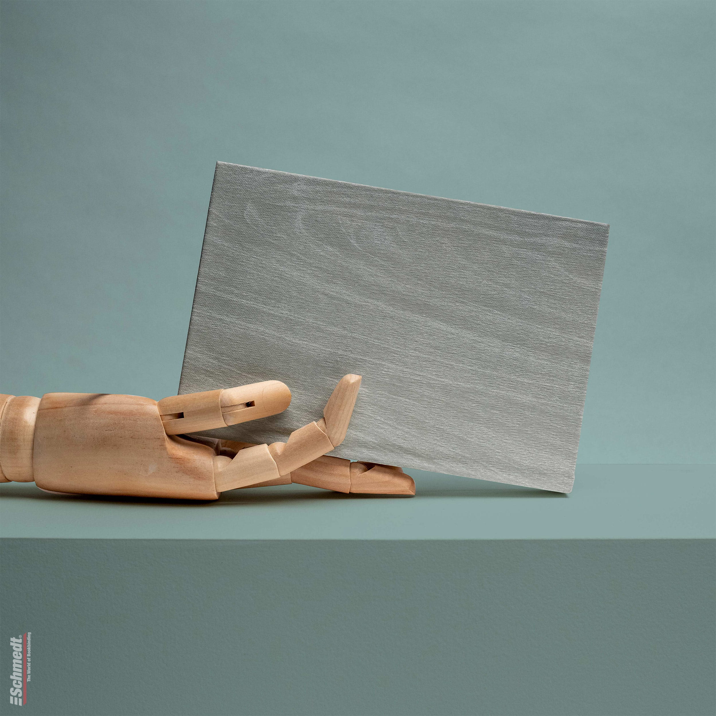 Busto • Papel natural con vetas de madera - Color 005 - gris - Aplicación: papel de recubrimiento para libros, folletos, catálogos, cajas, e... - imagen-1