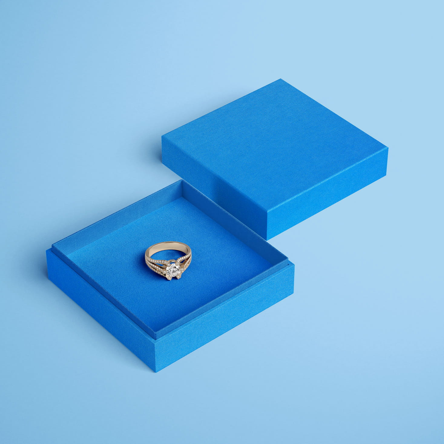 Englisch Buckram • toile de reliure de qualité supérieure - Couleur 547 - bleu clair - couvertures de livres, livres-biblithèque, 
cartes d... - image-1