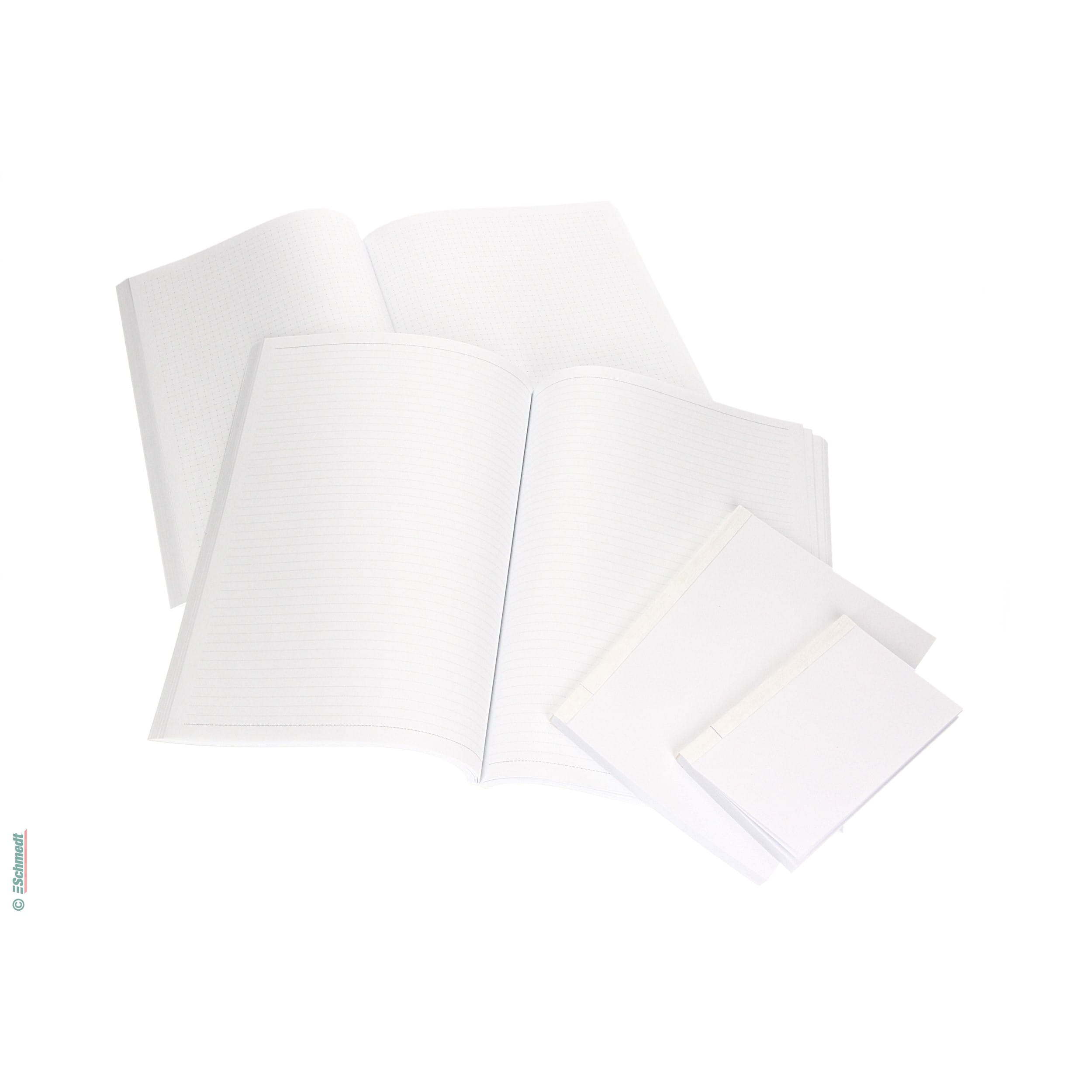 Cuerpo del libro listo - Color blanco claro - Dimensiones 210 x 297 mm - Impresión cuadrícula punteada - Cuerpo del libro en blanco (sin con... - imagen-1