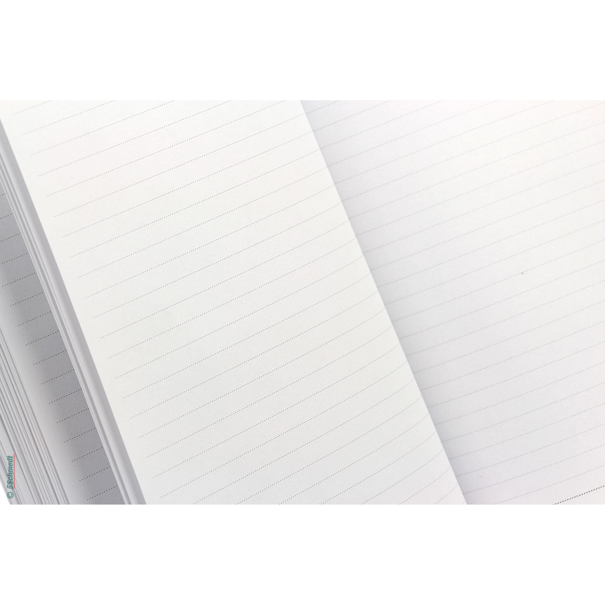 Cuerpo del libro listo - Color blanco claro - Dimensiones 90 x 150 mm - Impresión rayado - Cuerpo del libro en blanco (sin contenido) para l... - imagen-1