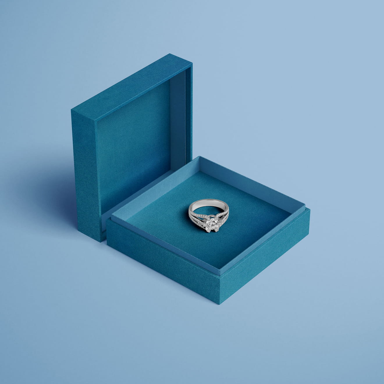 Englisch Buckram • toile de reliure de qualité supérieure - Couleur 562 - bleu-gris - couvertures de livres, livres-biblithèque, 
cartes de... - image-1