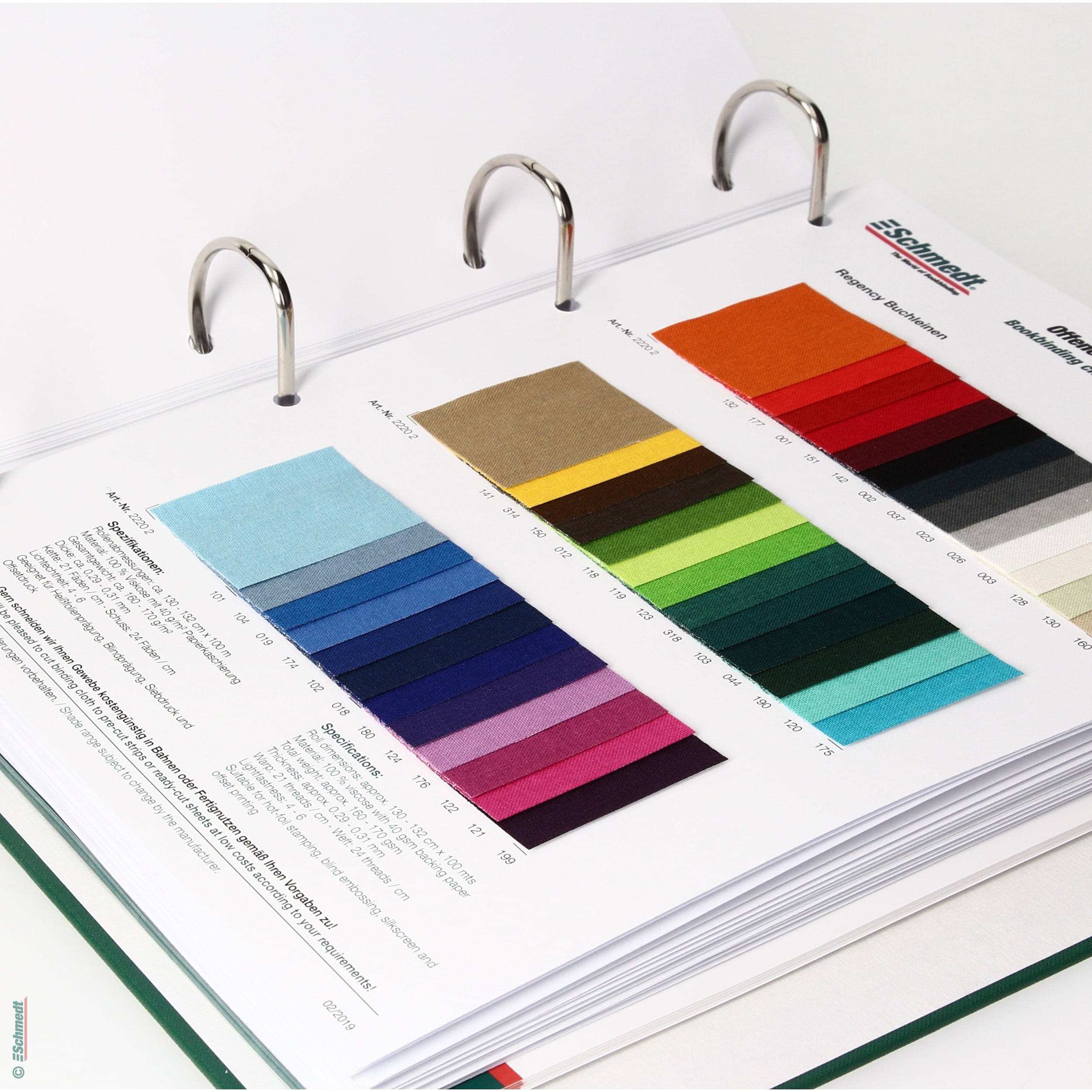 Sample book, complete - with all sample cards - Folder with sample cards of End papers and deckle-edge papers, cover papers, Japanese papers... - image-2