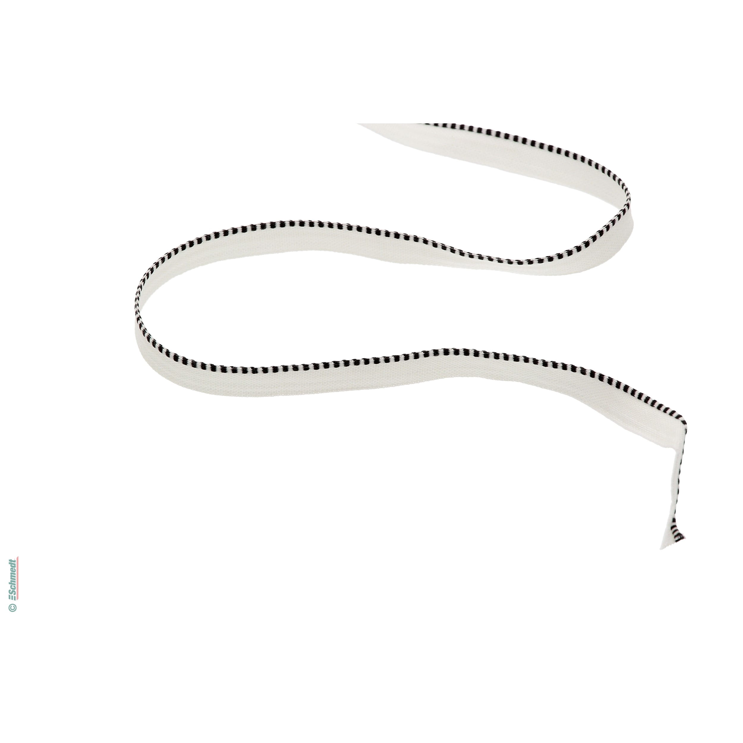 Headband - standard quality - Colour 003 - black/white - Roll length (in m) 100 - coloured band attached to hardcover books at the top and b...