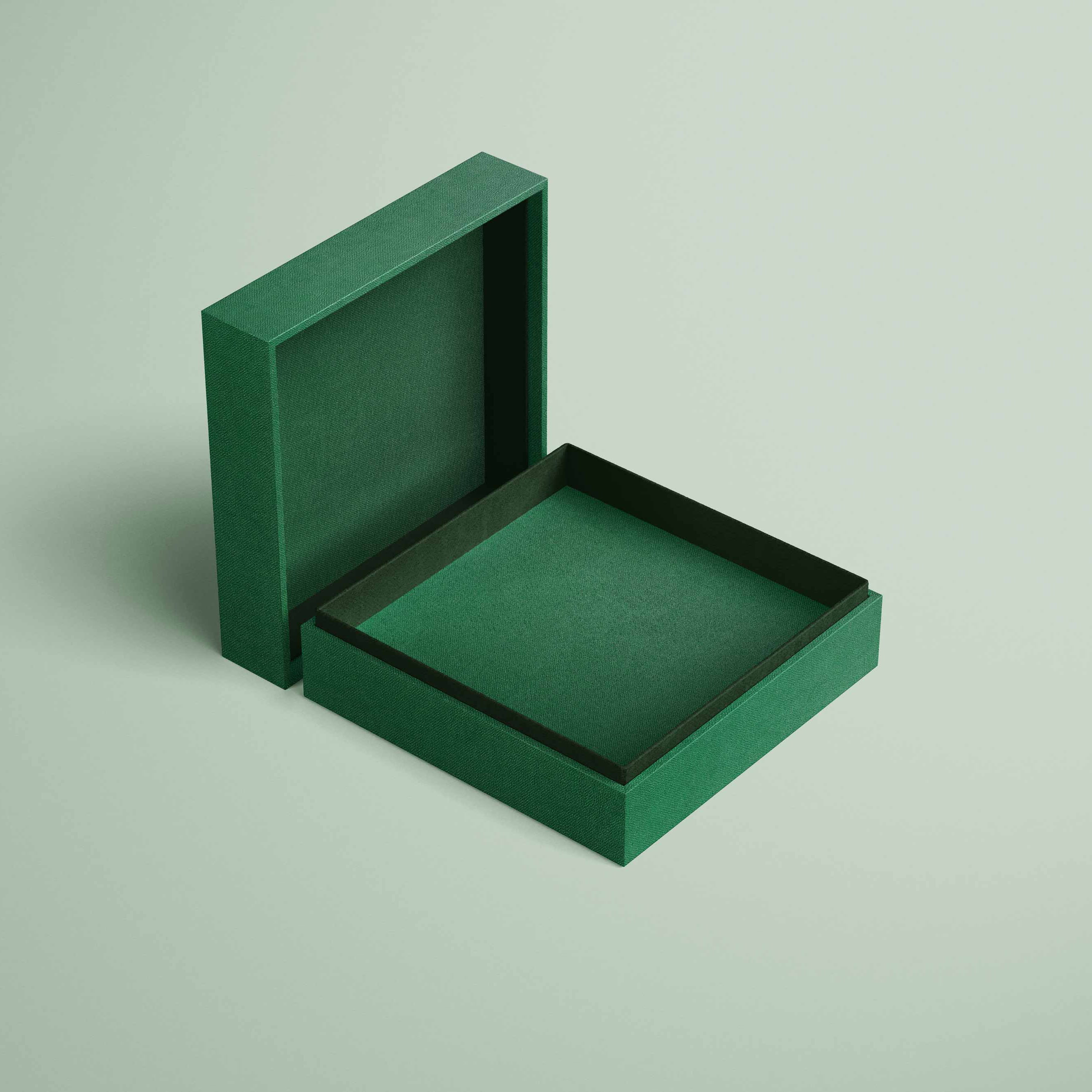 Englisch Buckram • toile de reliure de qualité supérieure - Couleur 561 - vert - couvertures de livres, livres-biblithèque, 
cartes de menu... - image-1