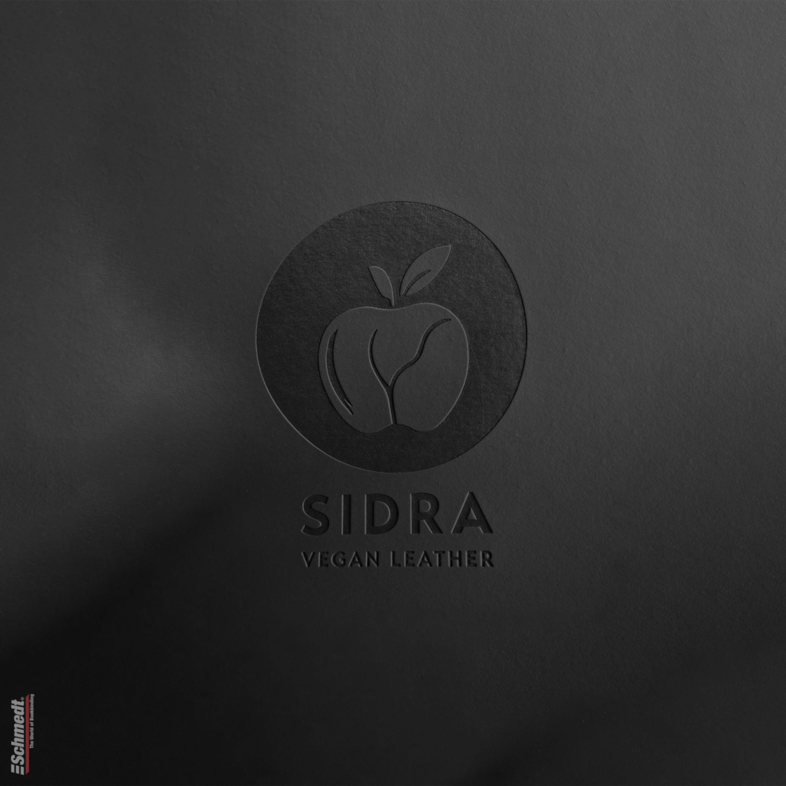 Sidra • cuero de manzana - Color 019 - negro - Aplicación: para tapas de libros de alta calidad, álbumes, menús, cajas etc.... - imagen-1