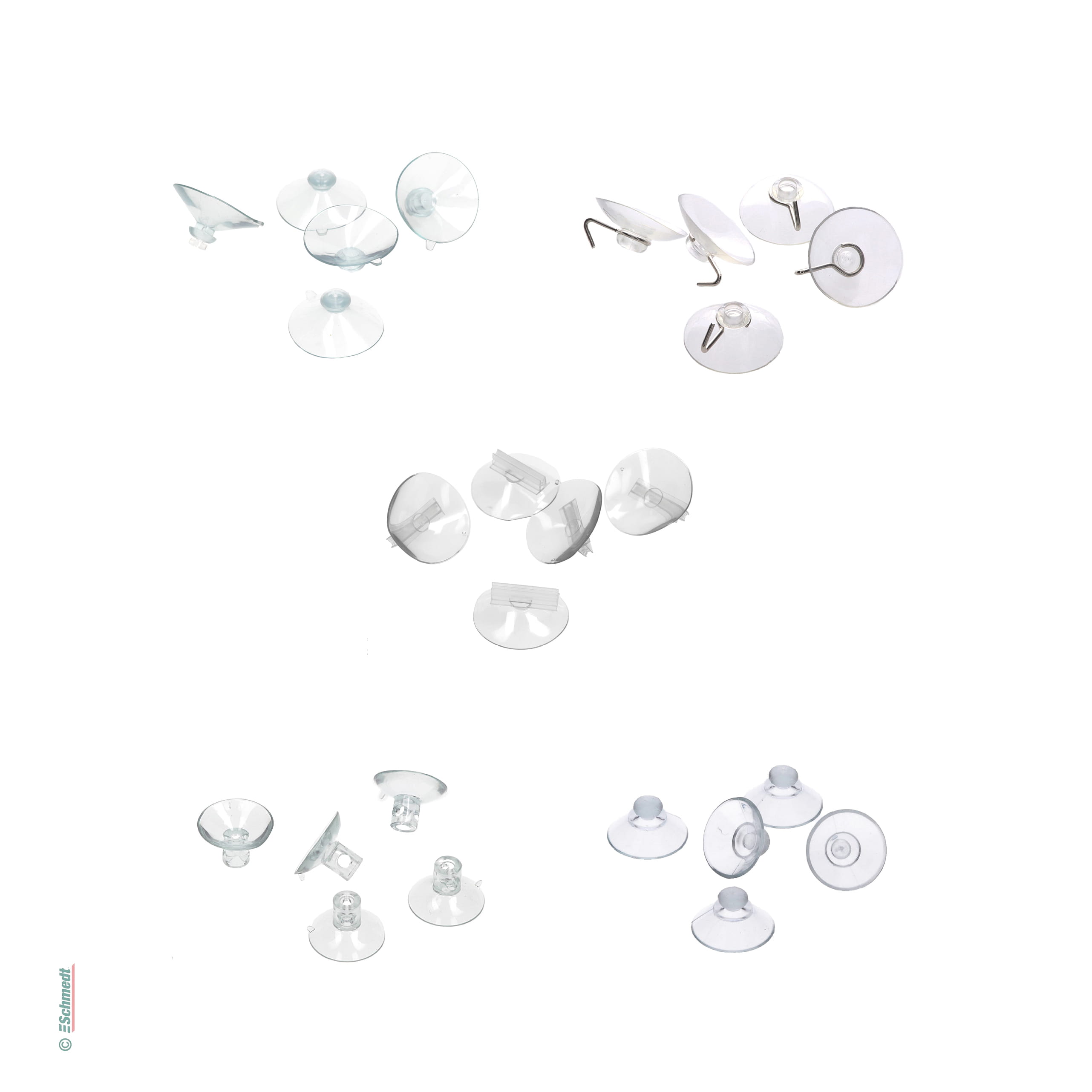 Suction cups  Adhesive products, fastening, packaging material