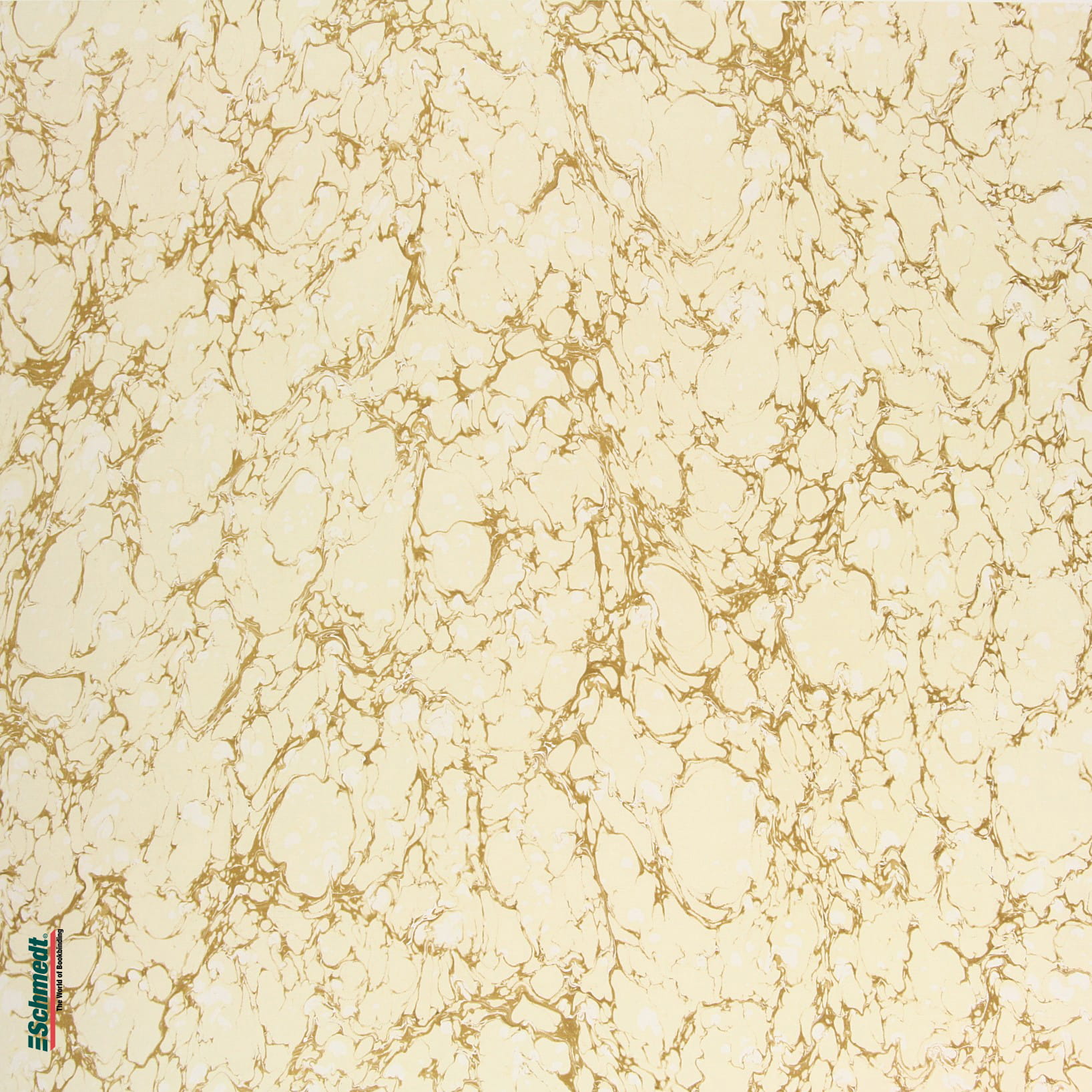 Genuine marbled paper Type "Sun" - Colour 063 - yellowish - for book covers, boxes or crafts...