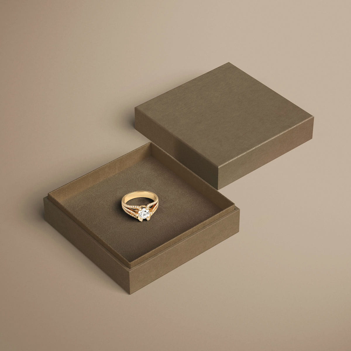 Englisch Buckram • toile de reliure de qualité supérieure - Couleur 578 - marron-gris - couvertures de livres, livres-biblithèque, 
cartes ... - image-1