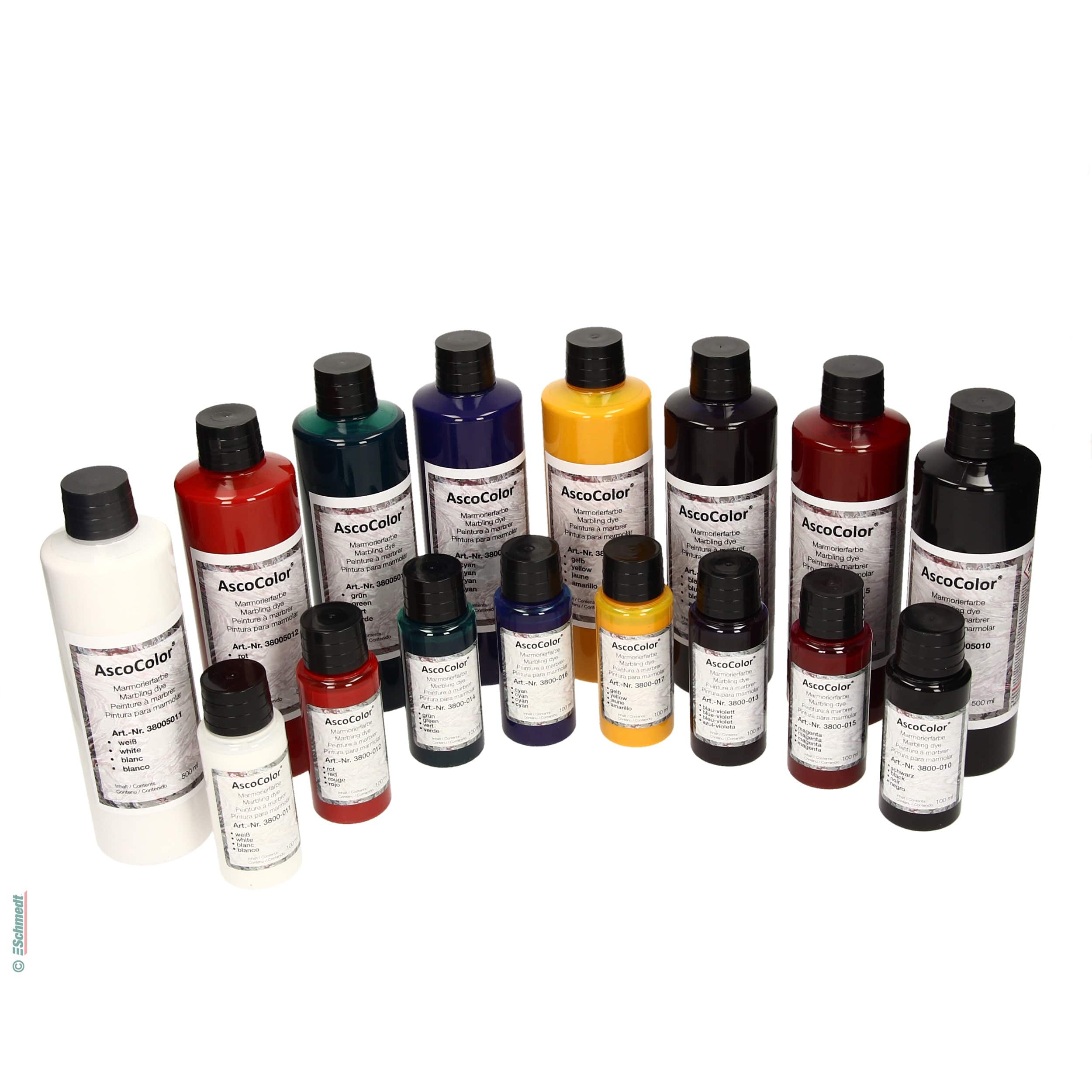 A-color Acrylic Paint, 03, Metallic, Assorted Colours, 500 ml, 15 Bottle