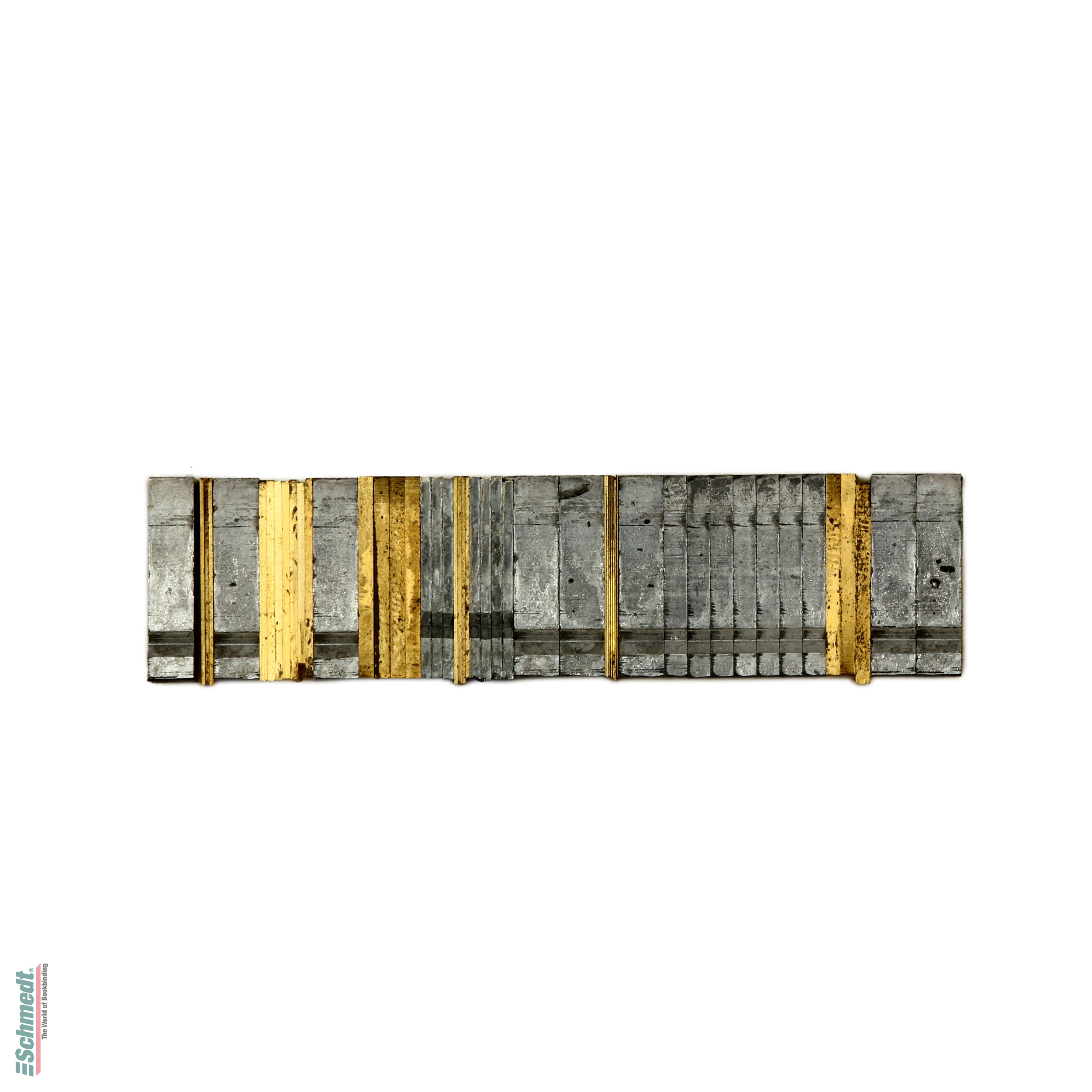 Set of spacers, made of zinc-aluminium - for Haas typestyle - Blanks to separate words when setting type... - image-1