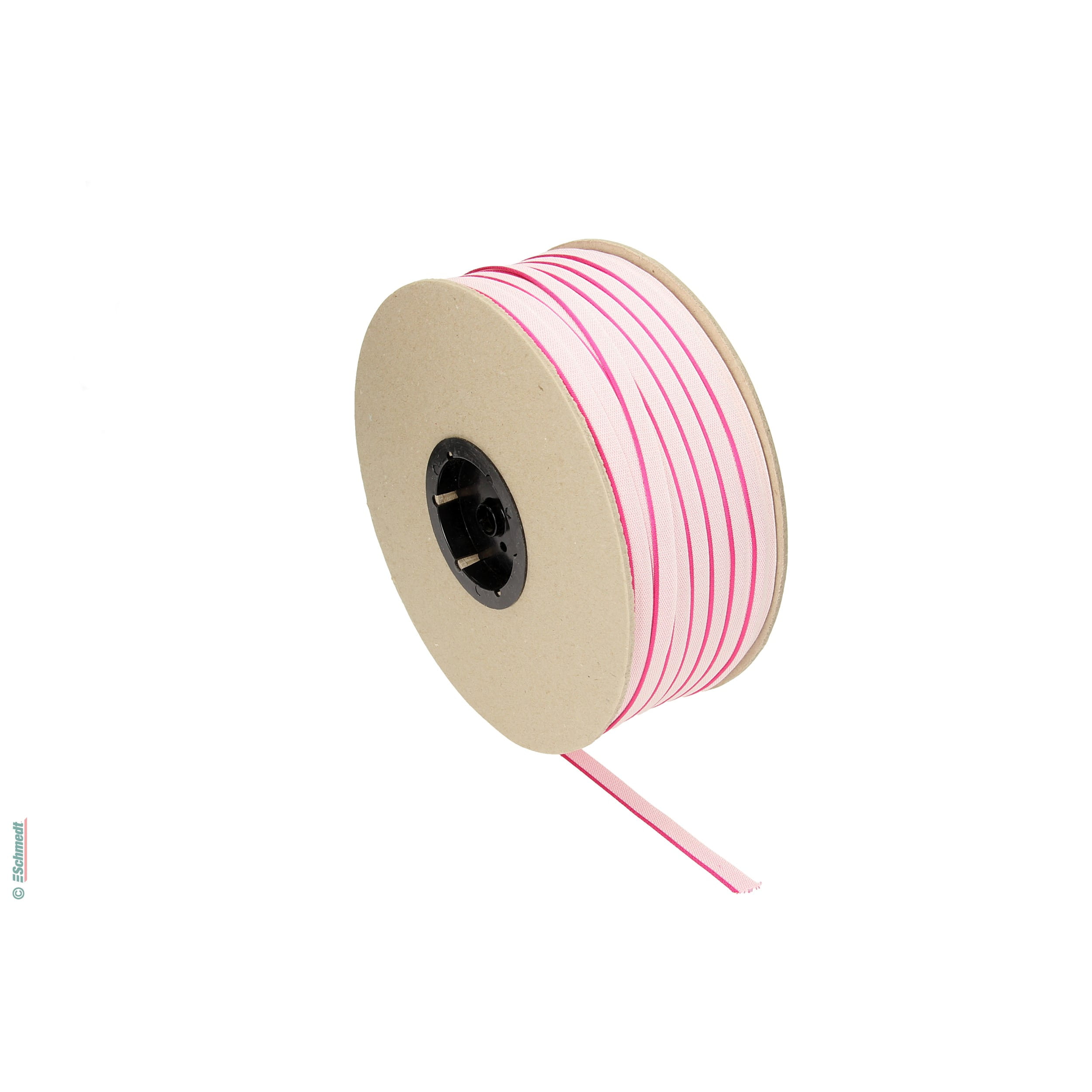 Kapitalband - Premiumqualität - Farbe 429 - pink - Rollenlänge (in m) 500 - Farbiges Band, auch Kopfband genannt, das bei Hardcover-Büchern ...