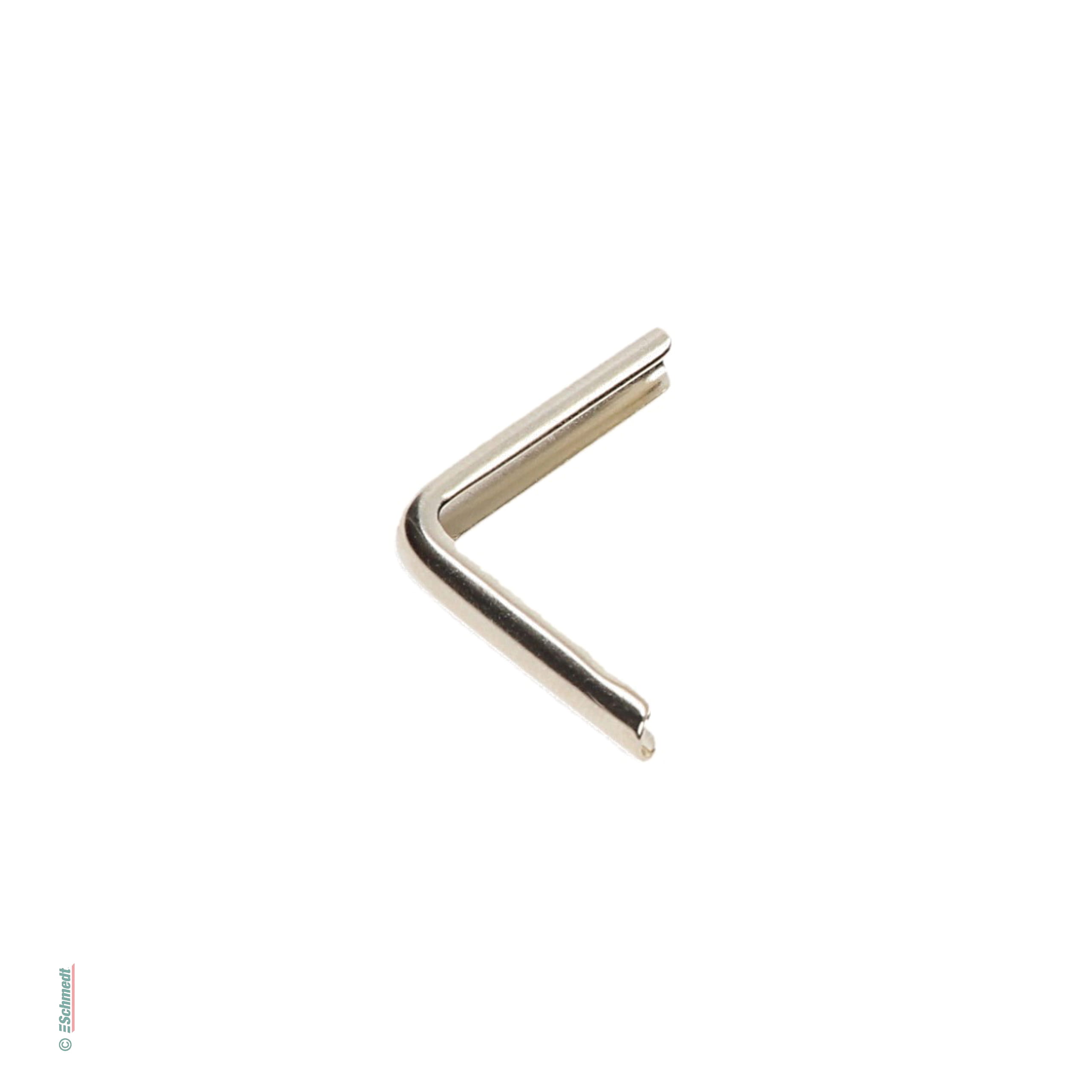 Metal Book Corner | Elegant - Colour silver - Dimensions 21 x 21 mm - to attach to the corners of books, pocket diaries, menus, folders etc....