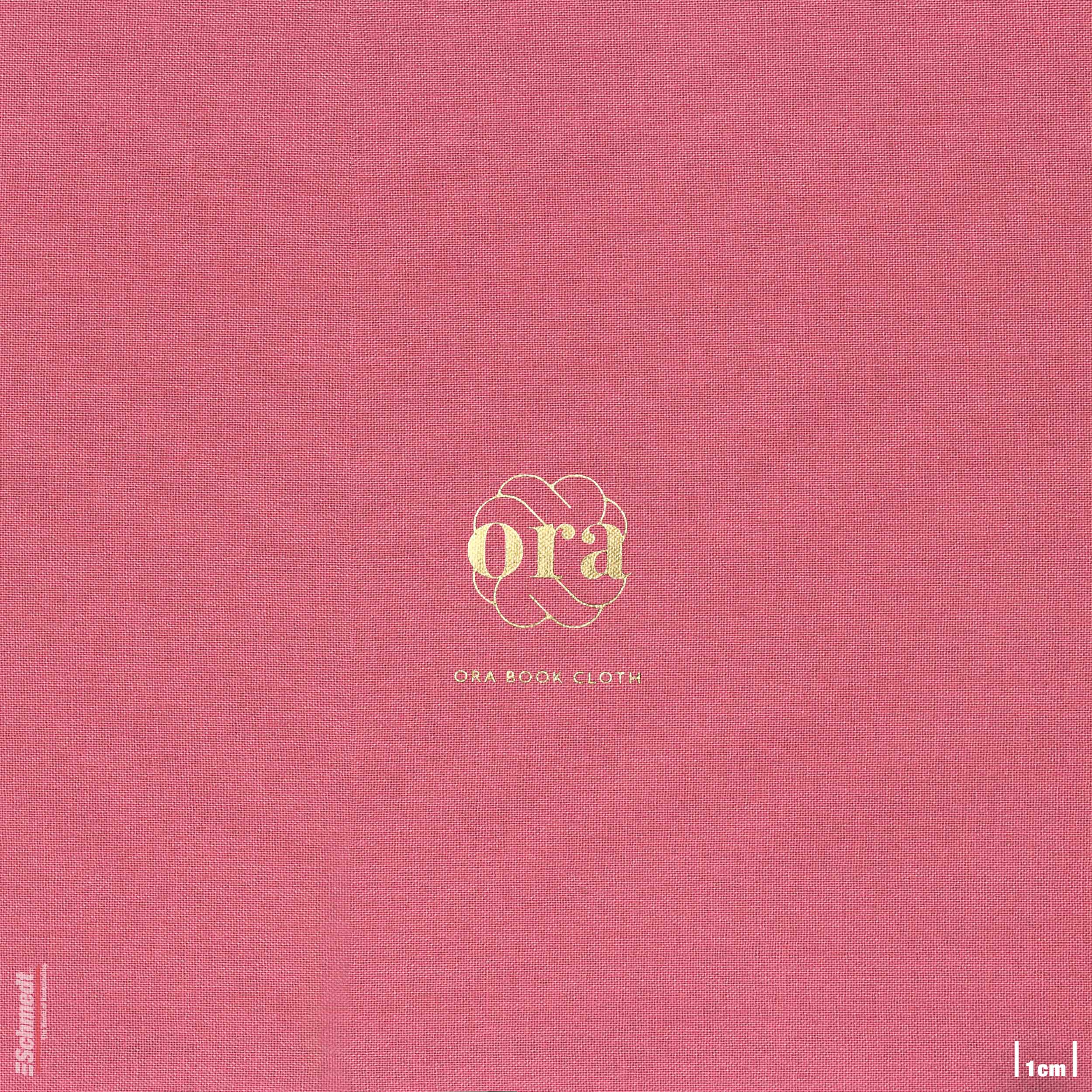 Ora • Buchleinen - Farbe 043 - himbeerrot - Anwendungen: für Bucheinbände, Notizbücher, Ordner, Mappen, Schuber, Kästen, Schachteln, Etuis, ... - Bild-1