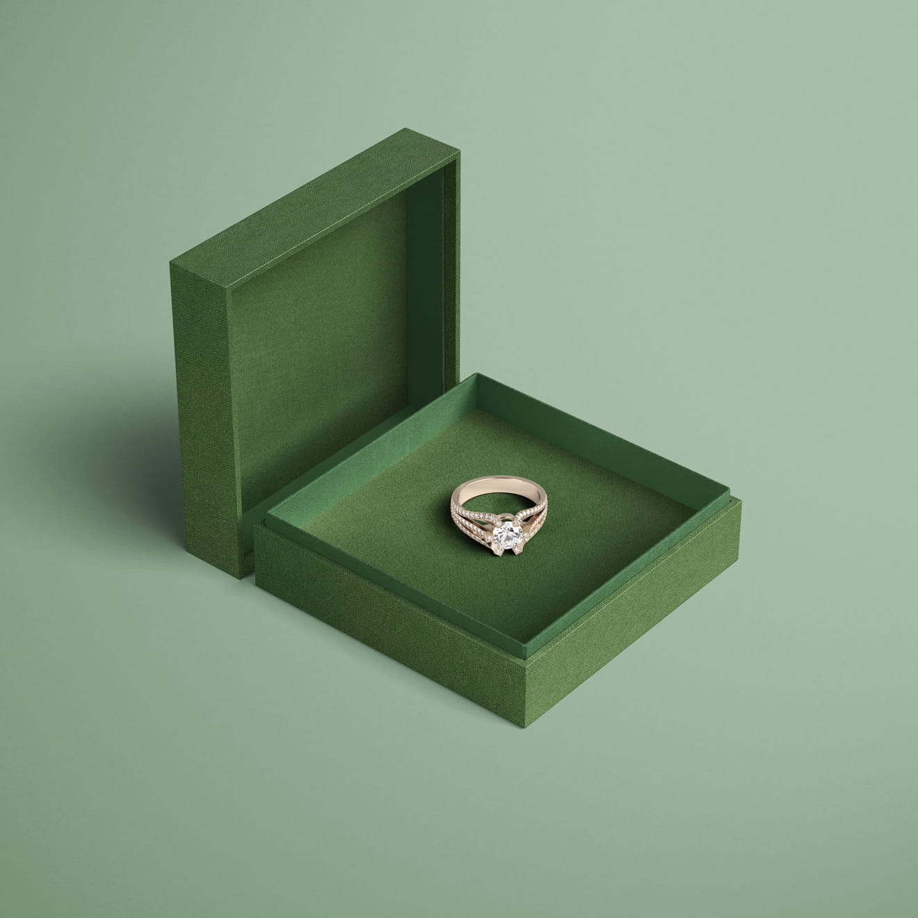 Englisch Buckram • toile de reliure de qualité supérieure - Couleur 557 - vert olive - couvertures de livres, livres-biblithèque, 
cartes d... - image-1