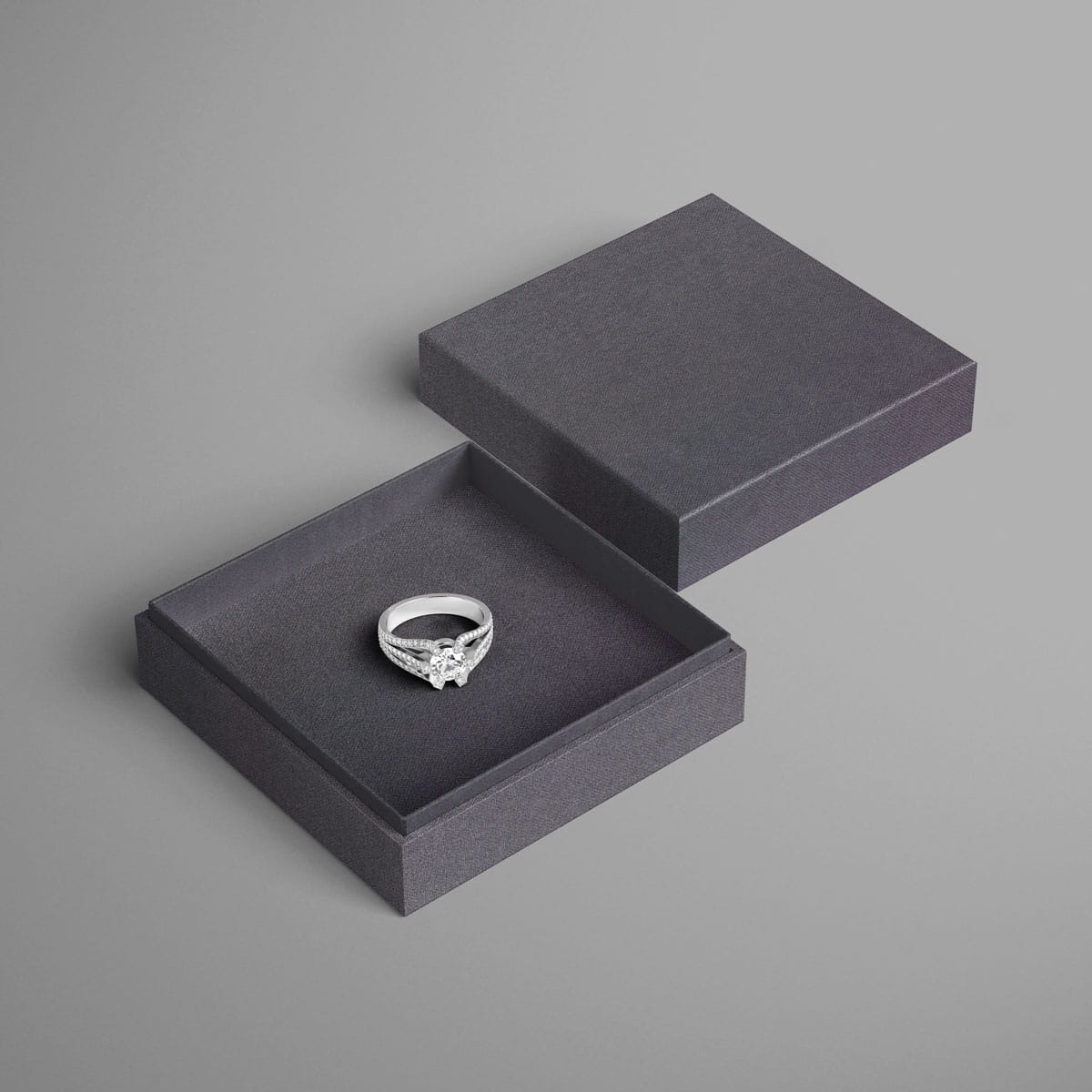 Englisch Buckram | toile bibliothèque - Couleur 596 - gris foncé - couvertures de livres, livres-biblithèque, 
cartes de menu, agendas, cla... - image-1