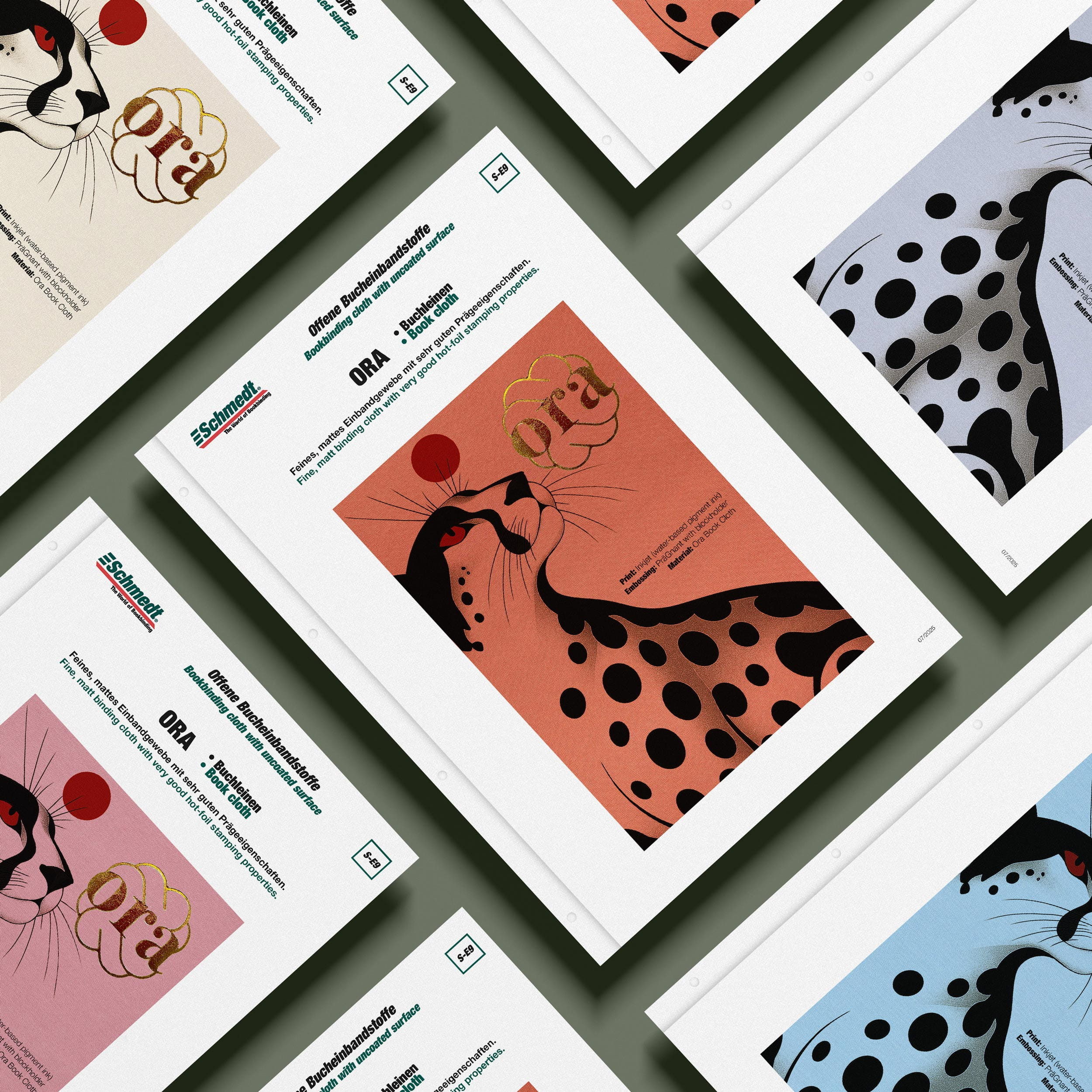 Ora • toile de reliure - avec une surface fine, non revêtue - Applications: pour livres, agendas, classeurs, chemises, boîtes, étuis, coffre... - image-2