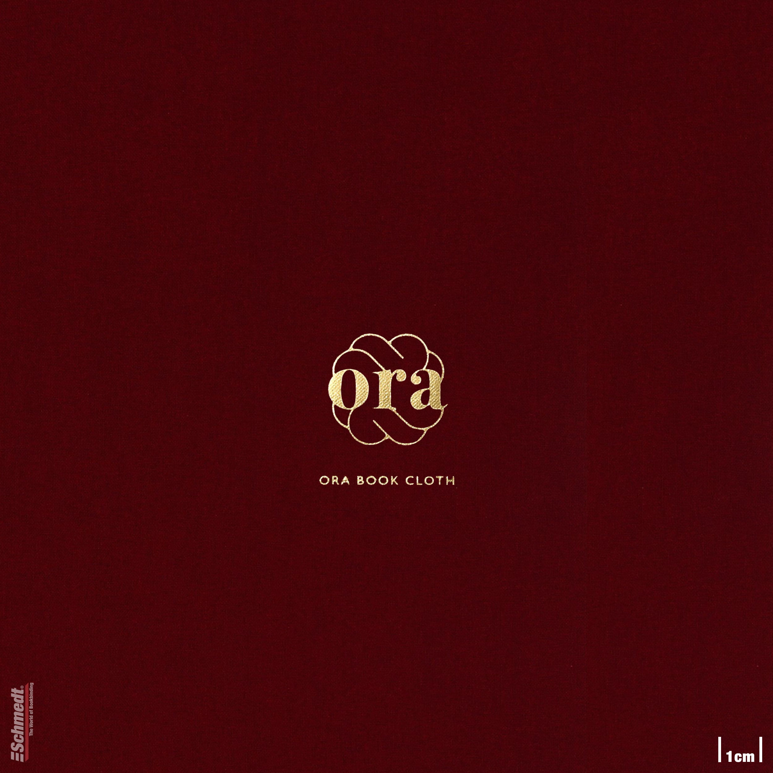 Ora • Buchleinen - Farbe 015 - dunkelrot - Anwendungen: für Bucheinbände, Notizbücher, Ordner, Mappen, Schuber, Kästen, Schachteln, Etuis, G... - Bild-1