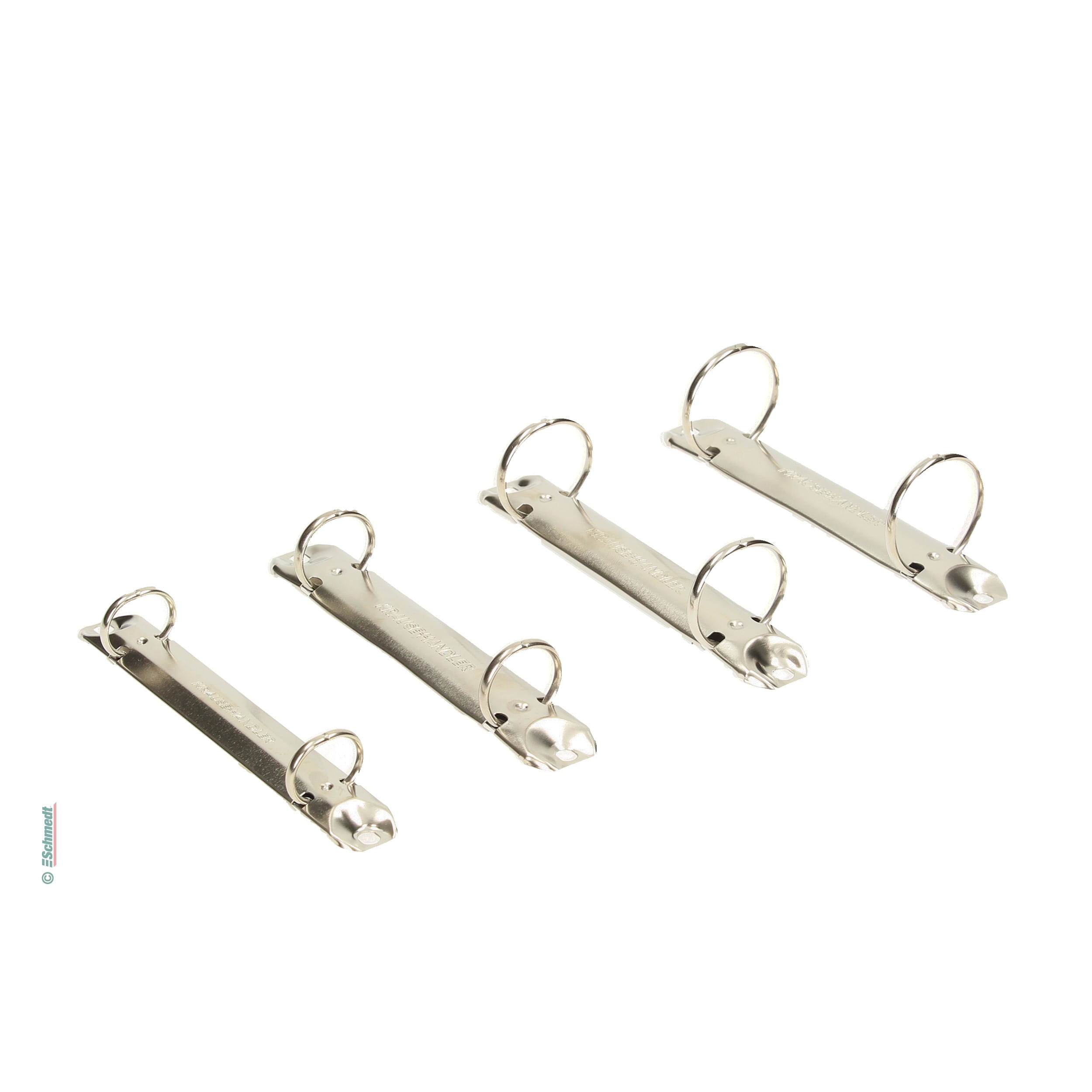 Ringmechanik mit 2 Ringen Standard R - für Lochabstand 80 mm [A4] - Mechanik für die Herstellung von Ringbüchern und Ordnern.... - Bild-1