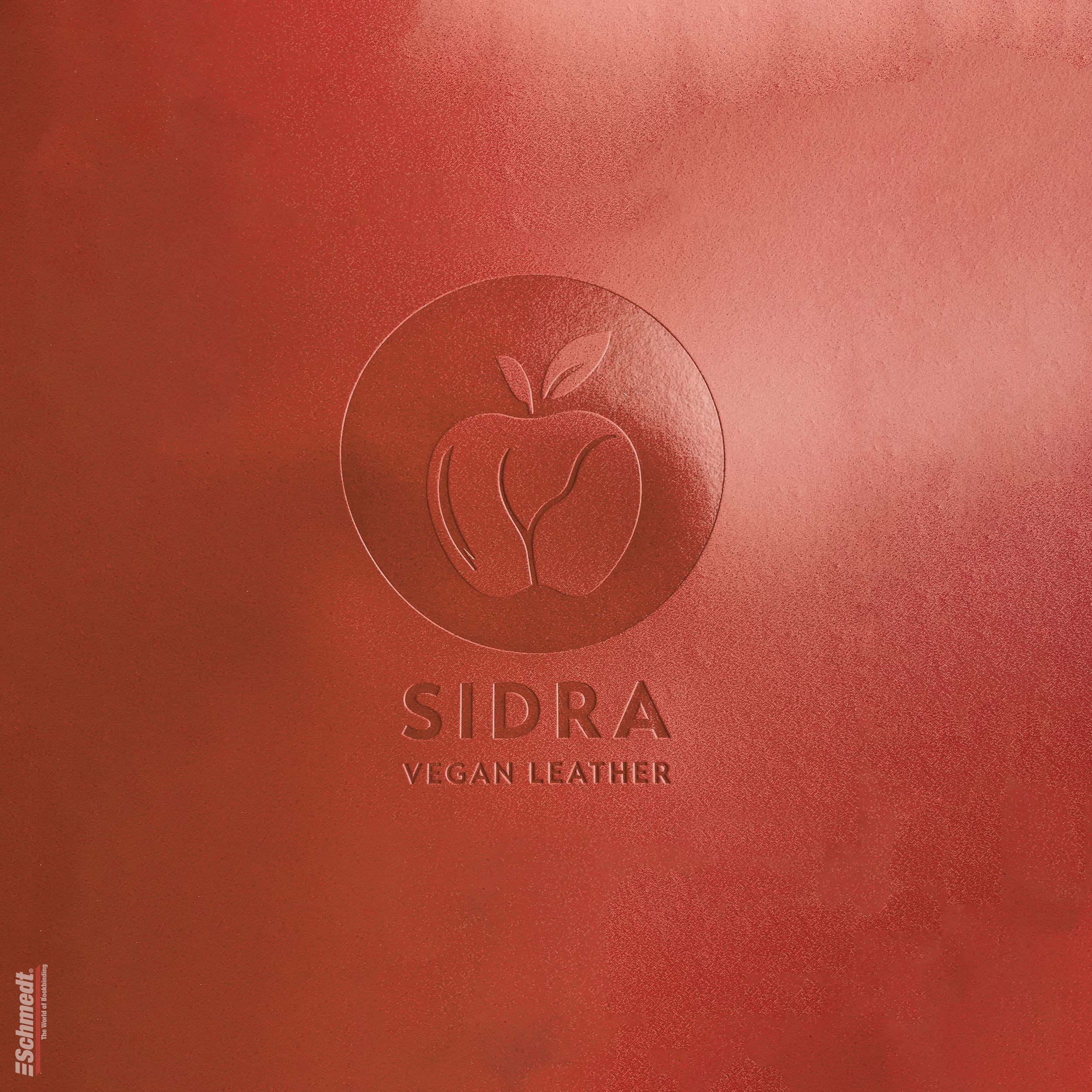 Sidra • cuero de manzana - Color 005 - rojo carmín - Aplicación: para tapas de libros de alta calidad, álbumes, menús, cajas etc.... - imagen-1