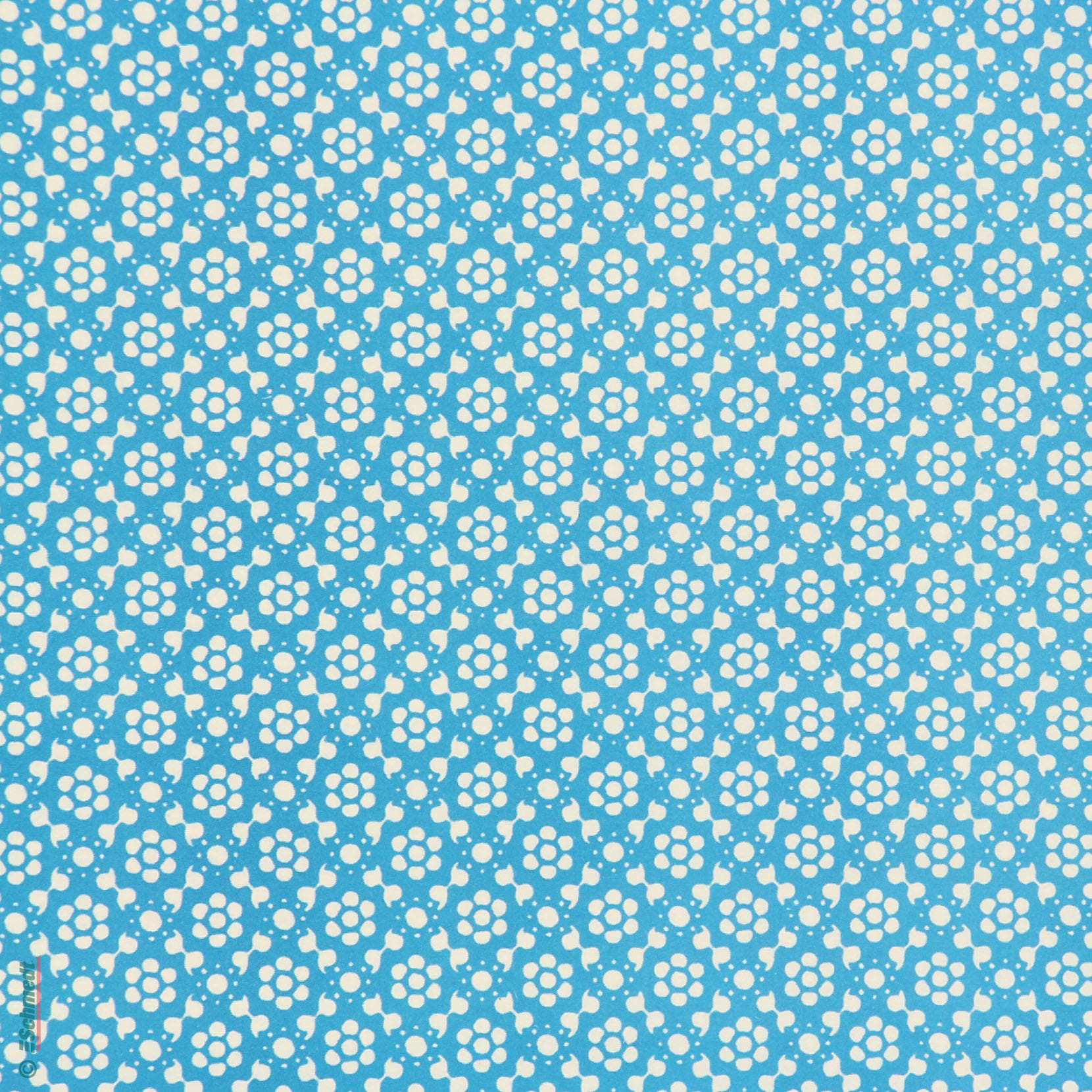 Retro-Blumen blau