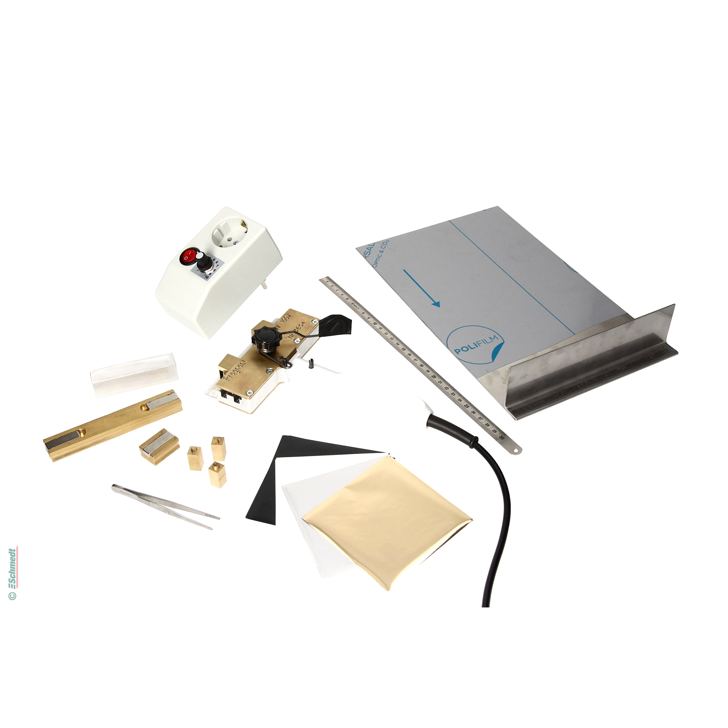 PräGnant | Manual blocking press - Version Full package for 110 V - Applications: cloth, leather and paper cases, certificates and document ... - image-1