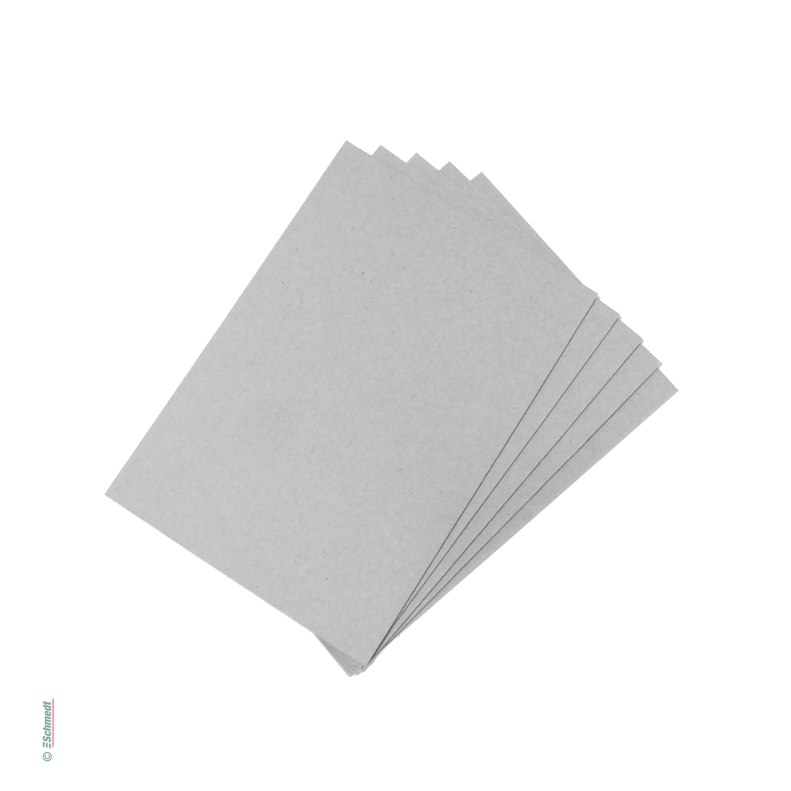 Pre-cut board sheets in DIN sizes - Bookbinder's grey board, top quality -  Thickness: 2.0 mm - for the production of hardcover book cases (... - image-1